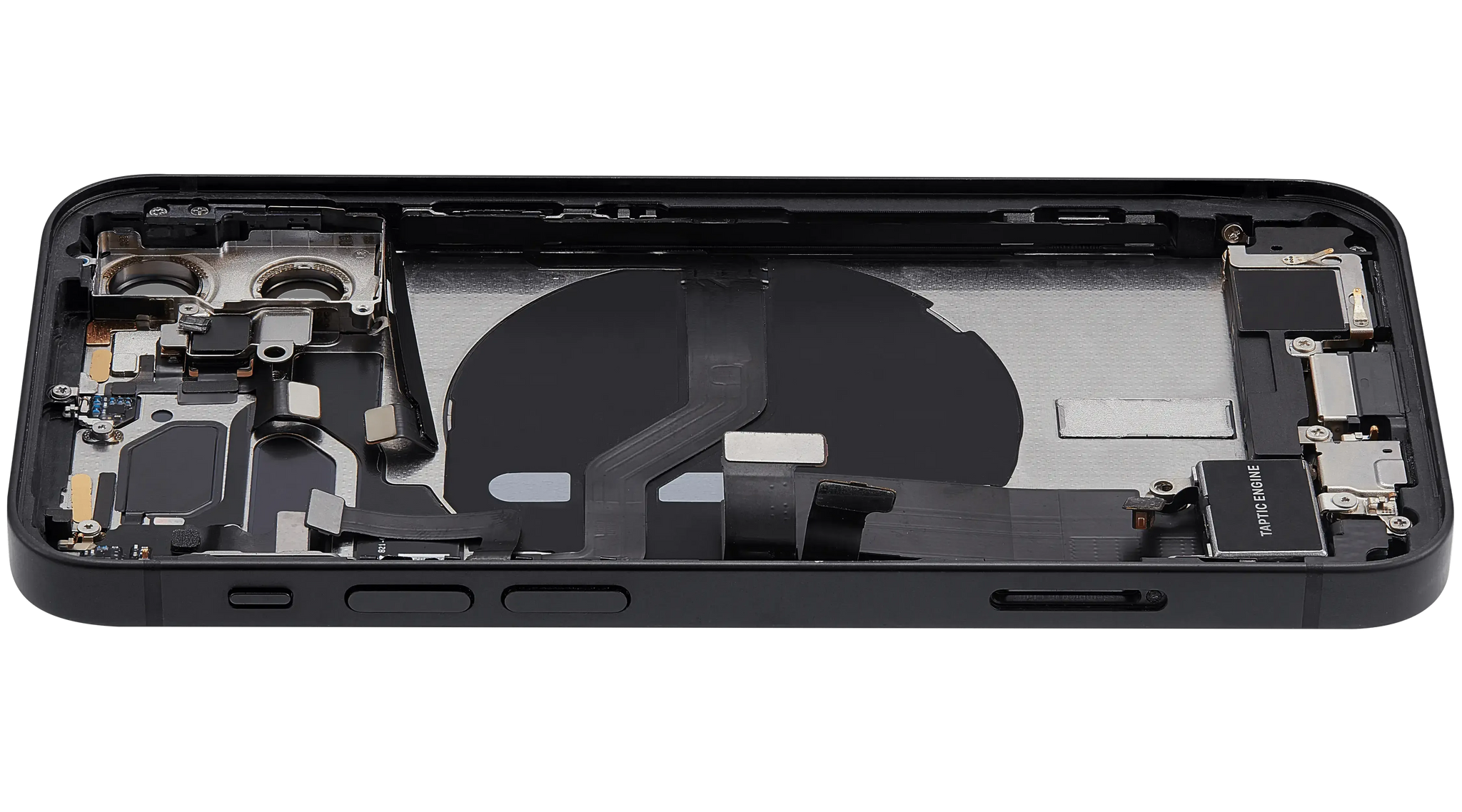 Back Housing W/ Charging Port Flex & Small Parts For iPhone 12 Mini (EU / Global Version) (Pull) (Black)