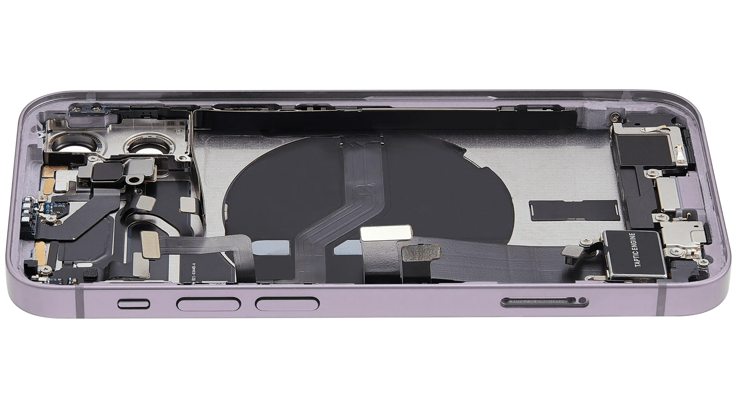 Back Housing W/ Charging Port Flex & Small Parts For iPhone 12 Mini (US Version) (Pull) (Purple)