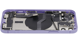 Back Housing W/ Charging Port Flex & Small Parts For iPhone 12 (EU / Global Version) (Used OEM) (Pull) (Purple)