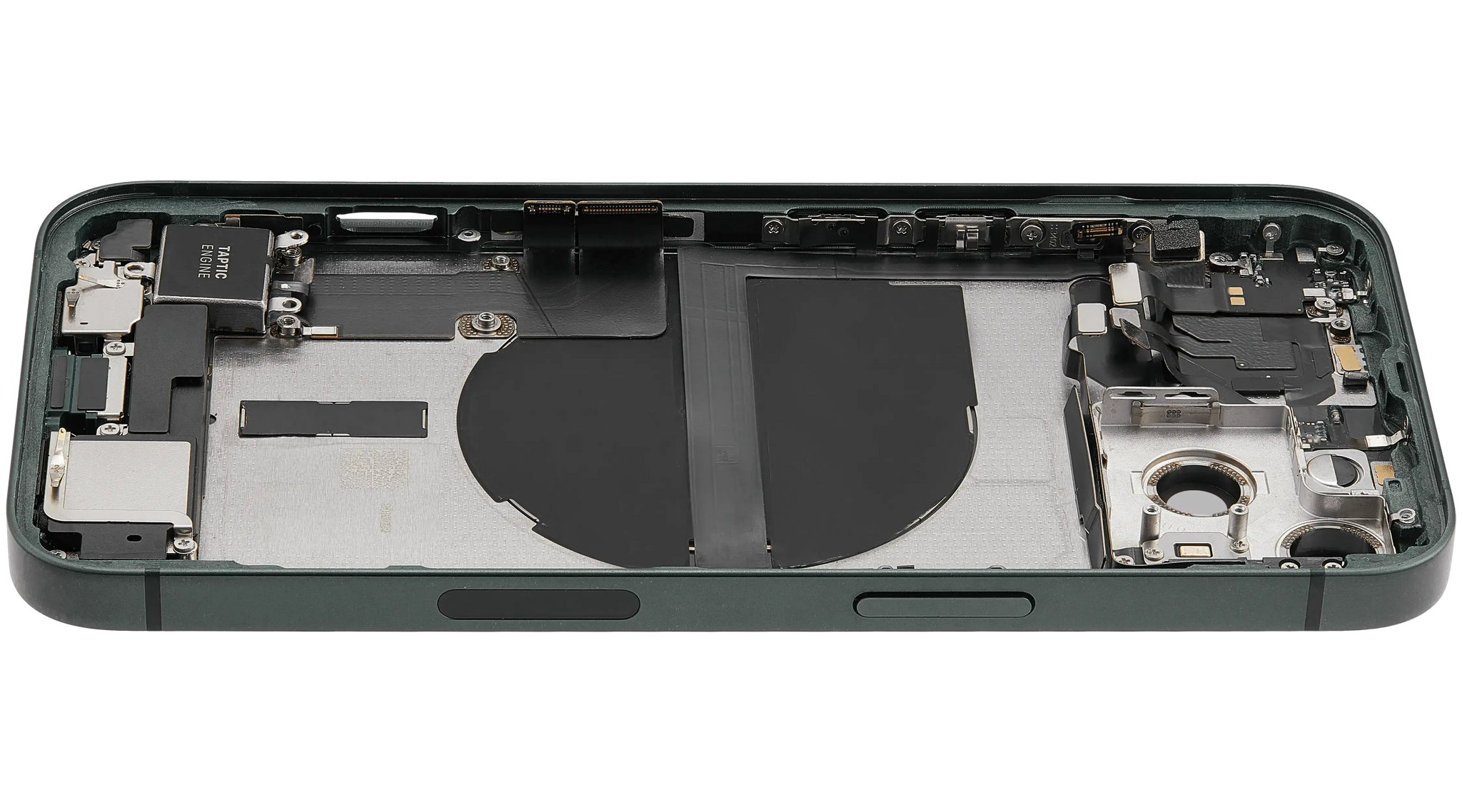 Back Housing W/ Charging Port Flex & Small Parts For iPhone 13 (US Version) (Used OEM) (Pull) (Green)