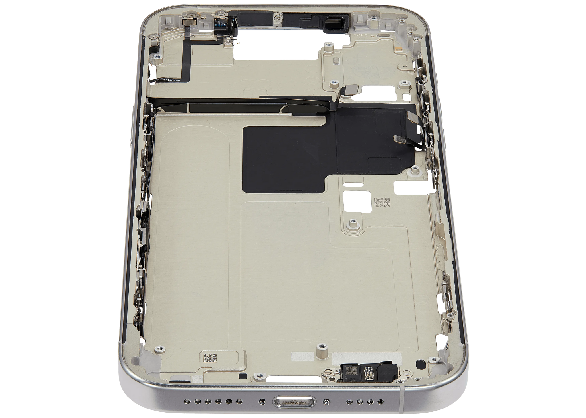 Mid-Frame Housing W/ Small Parts For iPhone 16 Pro Max (EU / Global Version) (Pull) (White Titanium)