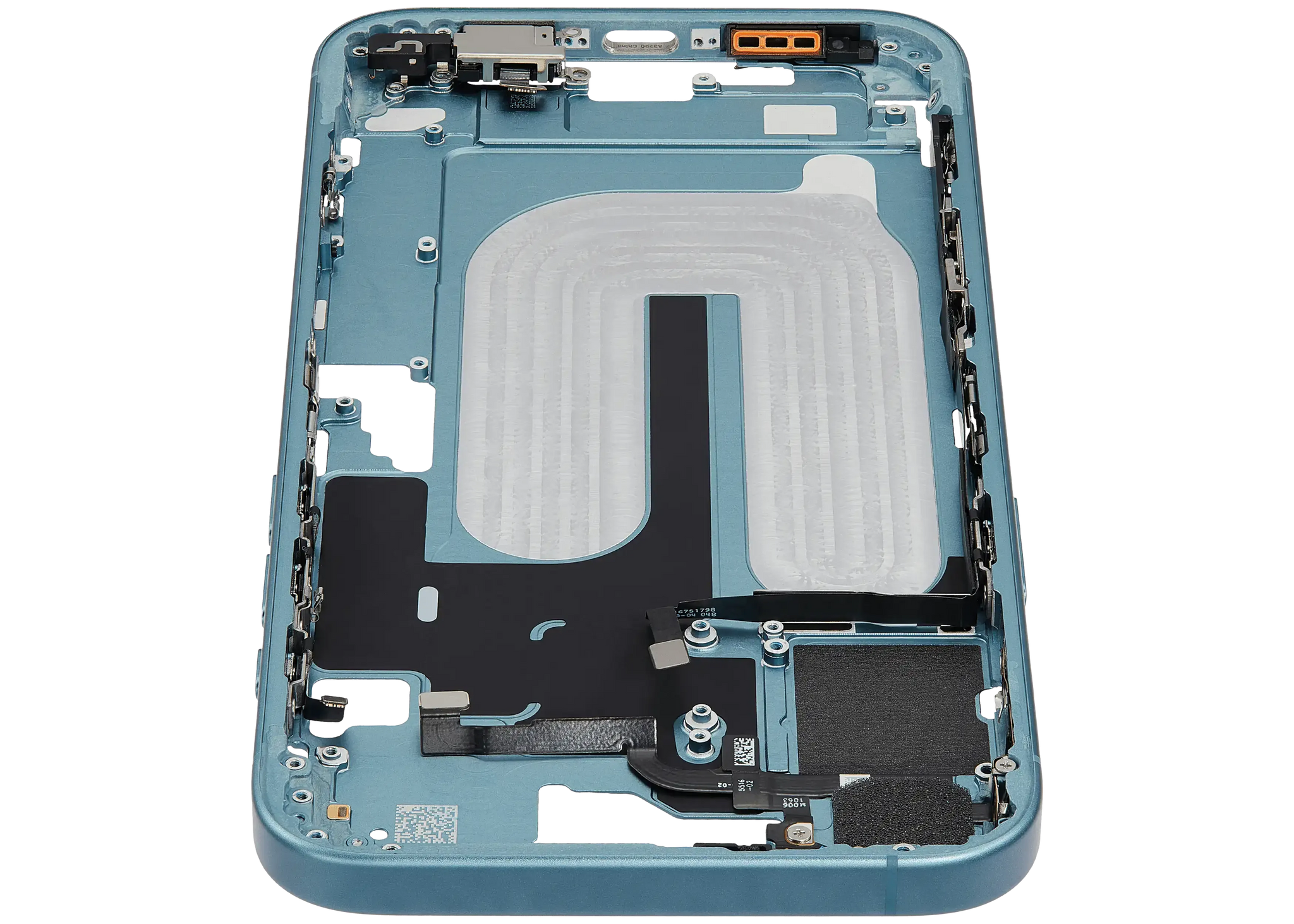 Mid-Frame Housing W/ Small Parts For iPhone 16 Plus (EU / Global Version) (Pull) (Teal)