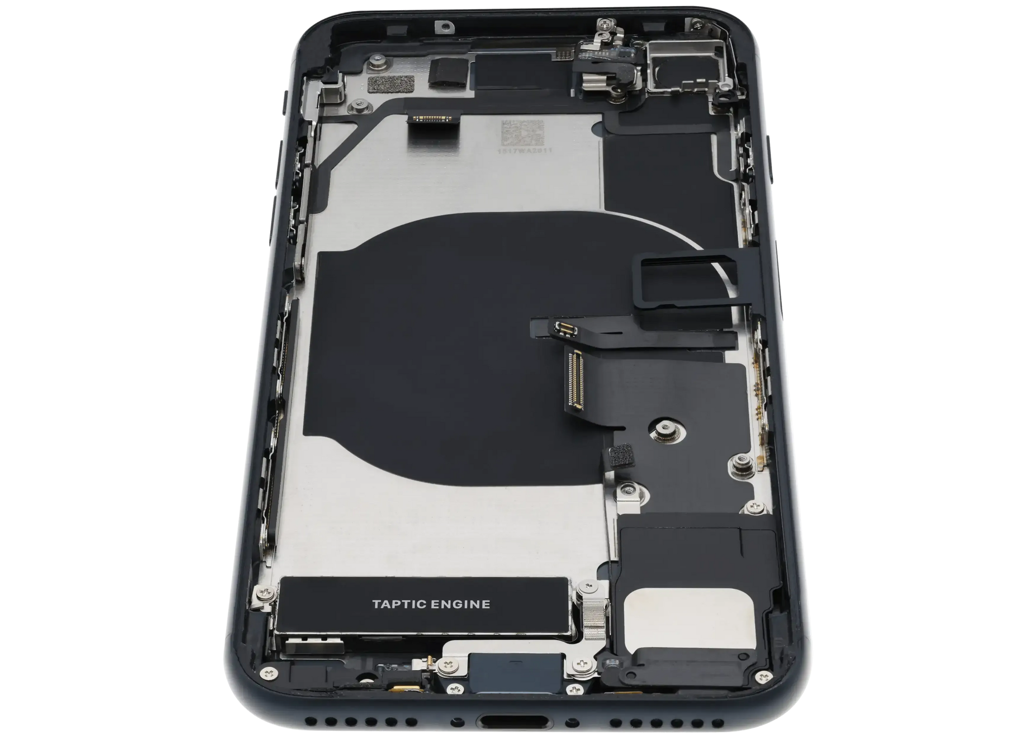 Back Housing W/ Charging Port Flex and Small Components Pre-Installed For iPhone SE (2022) (Used OEM) (Pull) (Midnight)