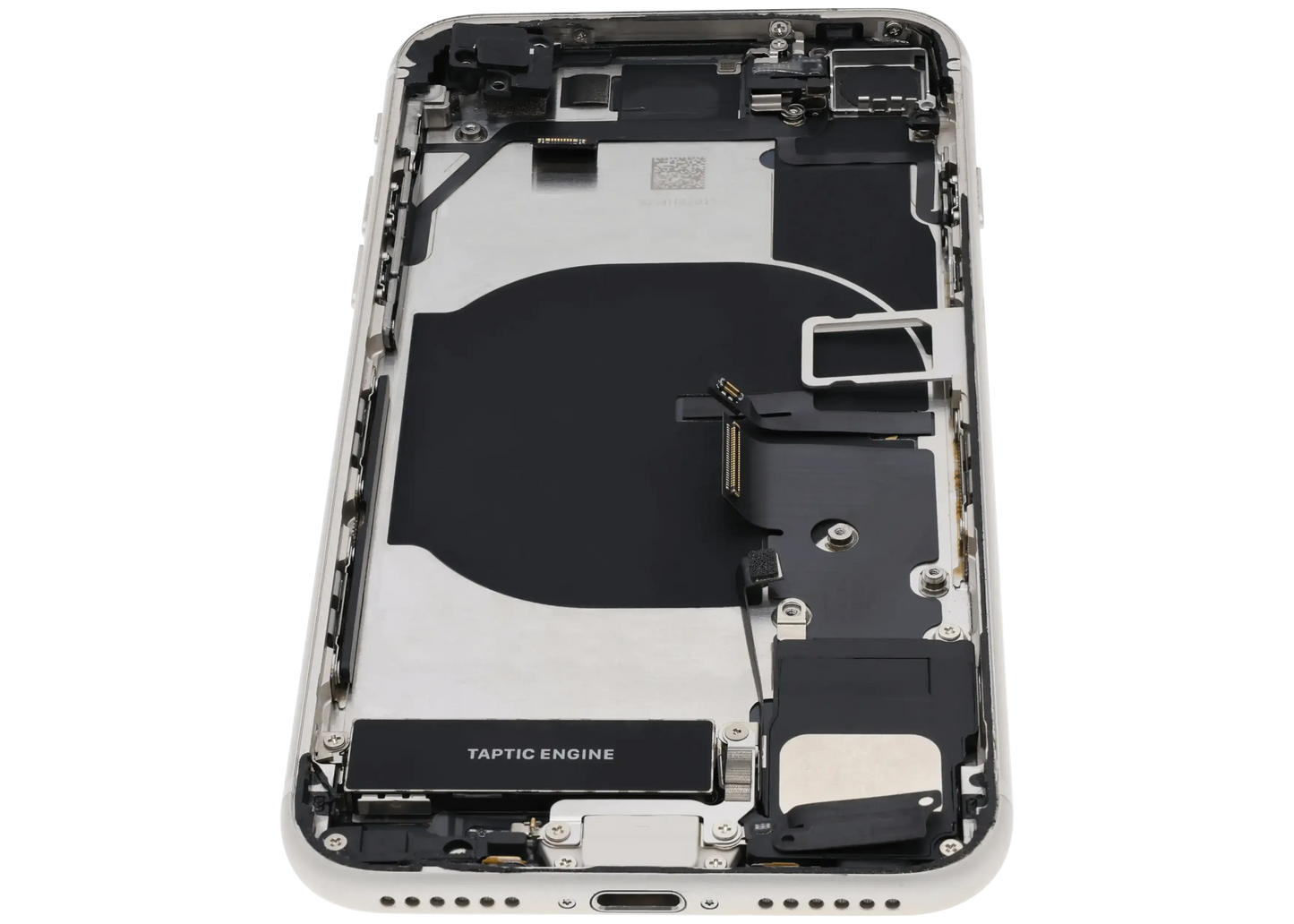 Back Housing W/ Charging Port Flex and Small Components Pre-Installed For iPhone SE (2022) (Used OEM) (Pull) (Starlight)