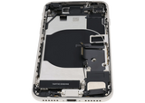 Back Housing W/ Charging Port Flex and Small Components Pre-Installed For iPhone SE (2022) (Used OEM) (Pull) (Starlight)