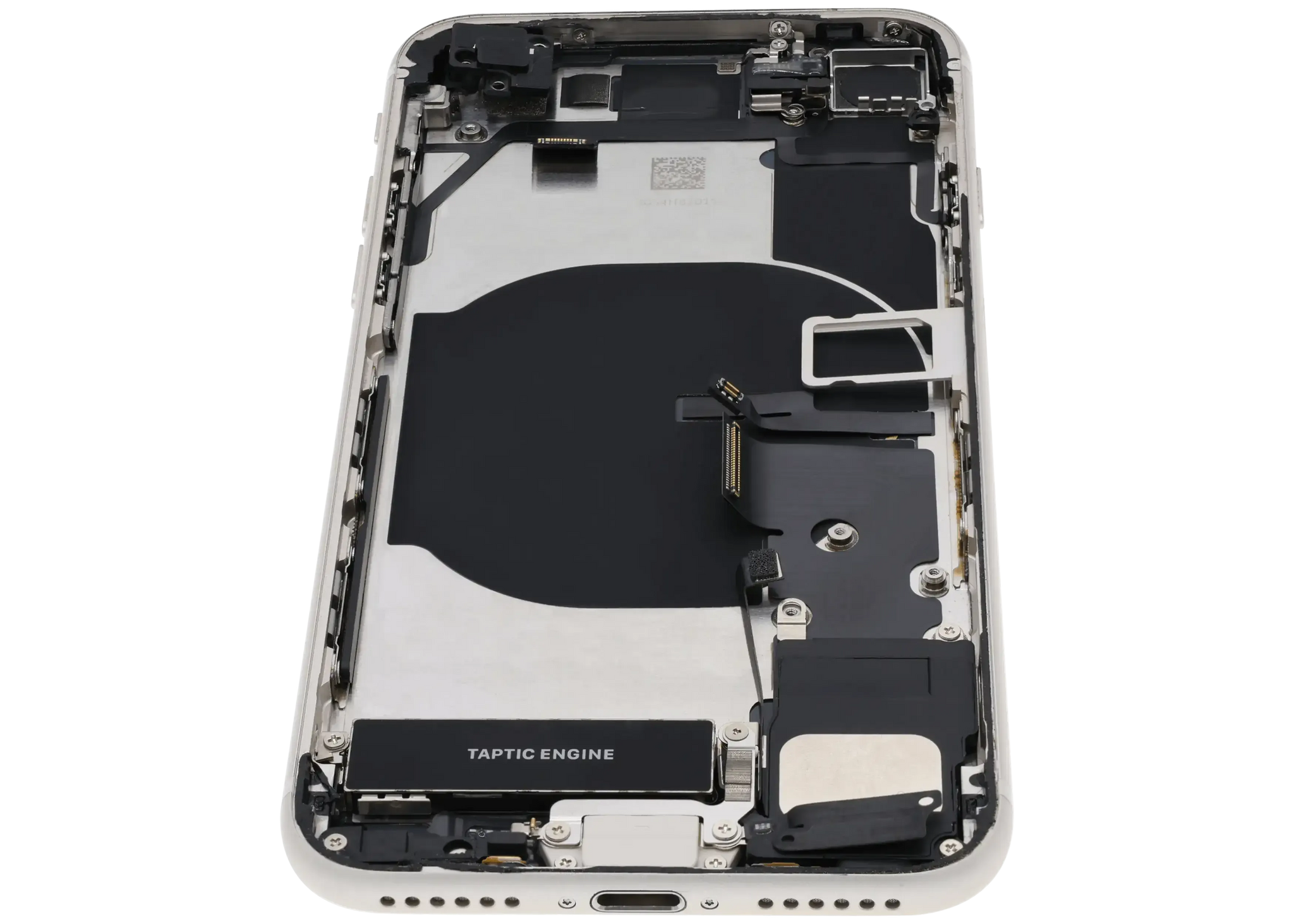 Back Housing W/ Charging Port Flex and Small Components Pre-Installed For iPhone SE (2022) (Used OEM) (Pull) (Starlight)