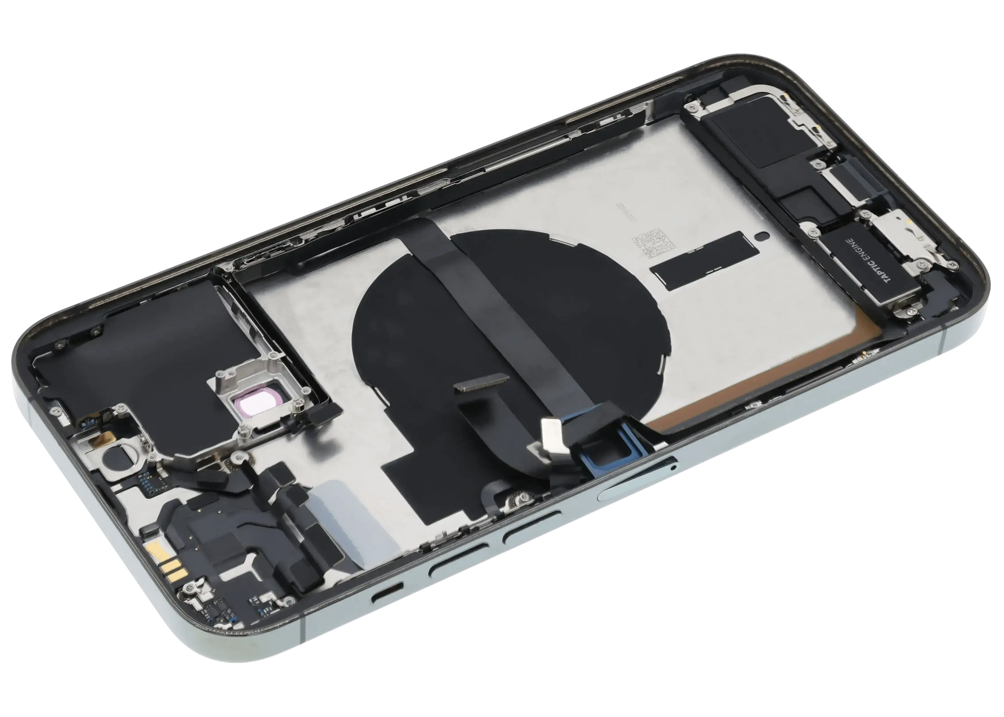 Back Housing W/ Charging Port Flex & Small Parts For iPhone 13 Pro Max (US Version) (Used OEM) (Pull (Alpine Green)