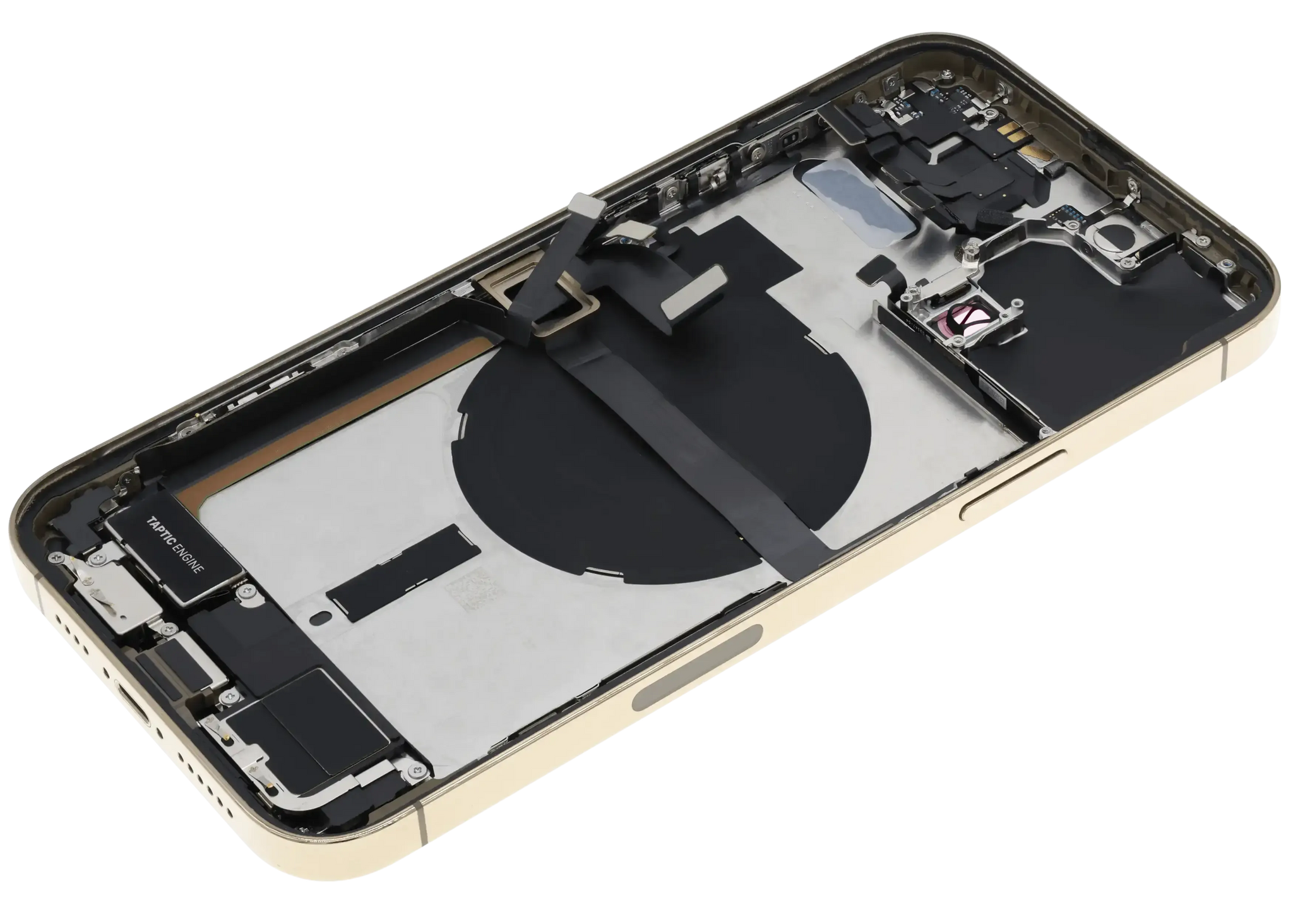 Back Housing W/ Charging Port Flex & Small Parts For iPhone 13 Pro Max (US Version) (Used OEM) (Pull) (Gold)
