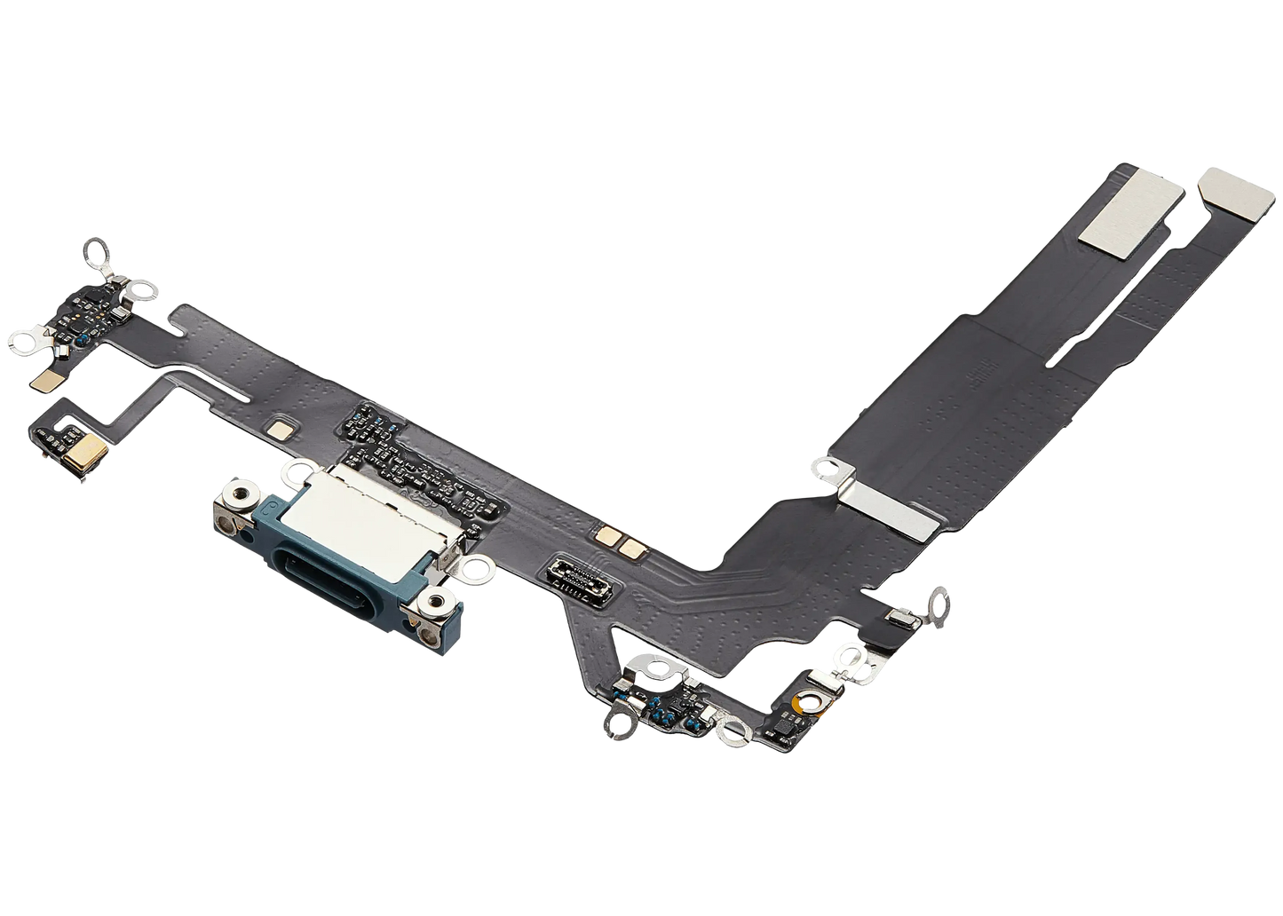 Charging Port Flex Cable For iPhone 16 (Pull) (Teal)