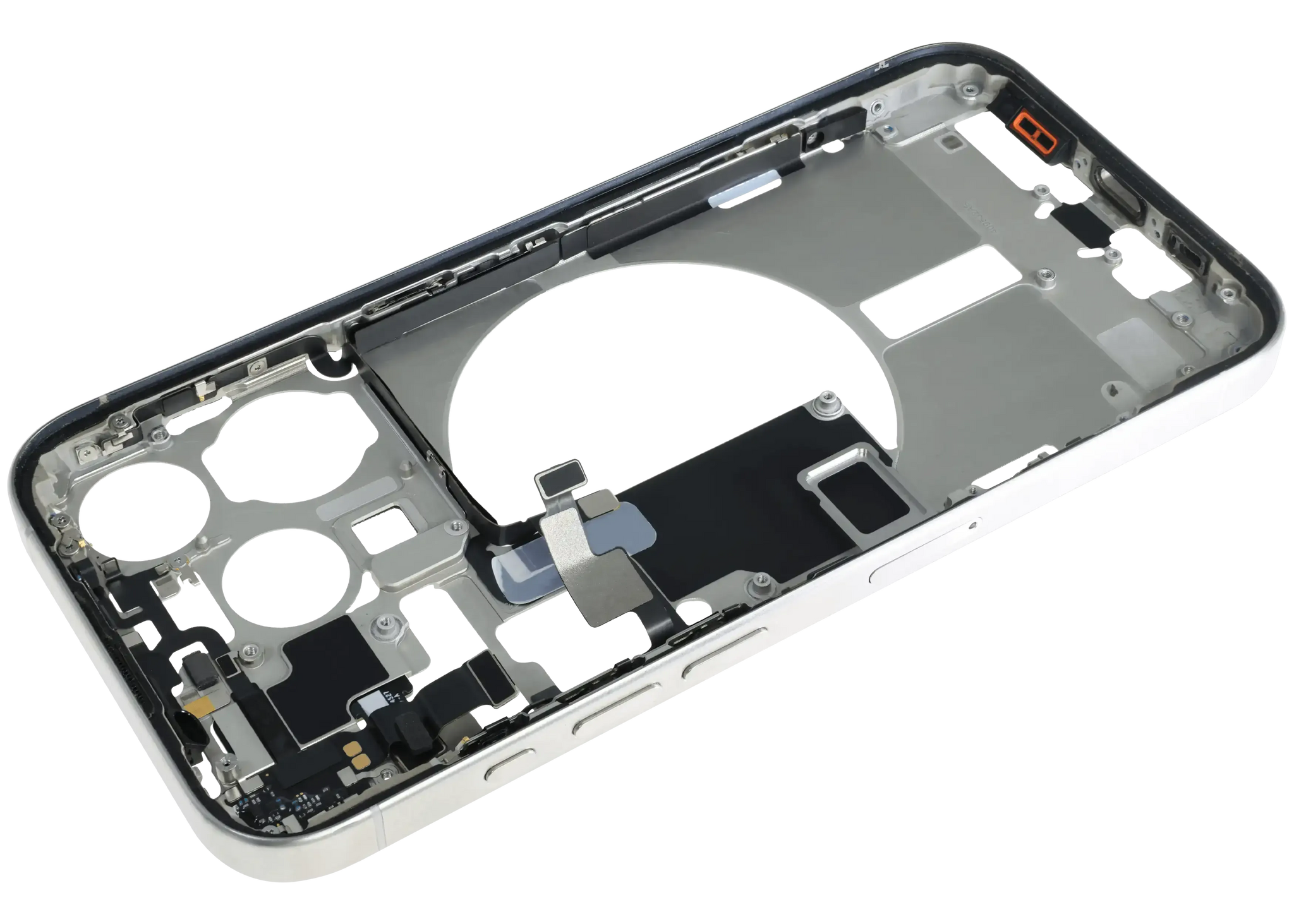 Mid-Frame Housing W/ Small Parts For iPhone 15 Pro (EU / Global Version) (Pull) (White Titanium)