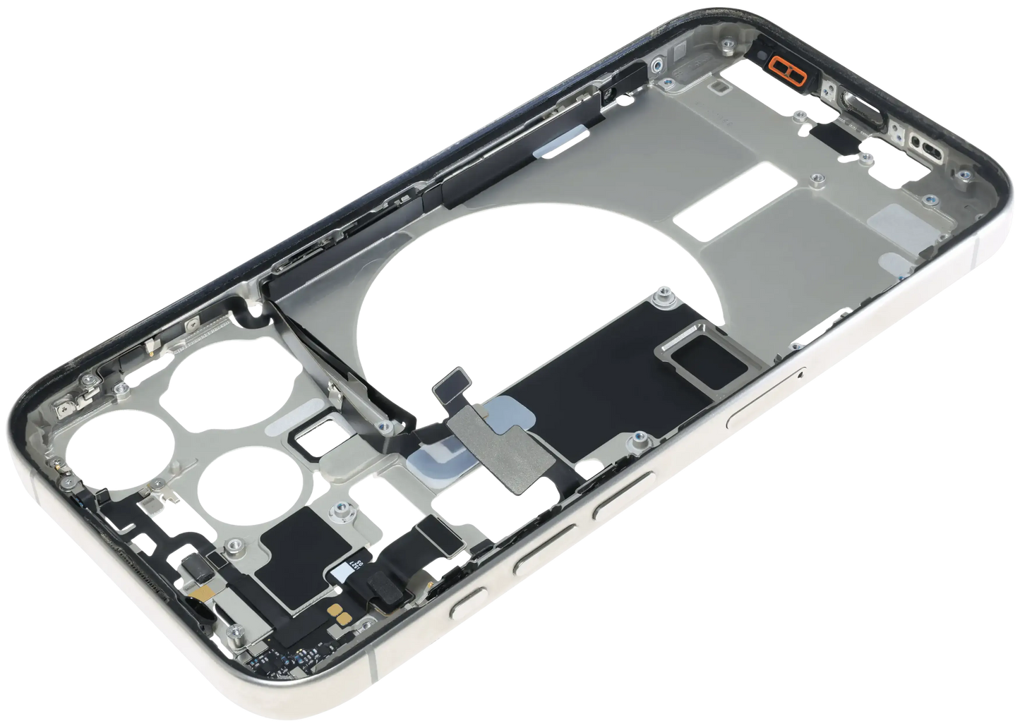 Mid-Frame Housing W/ Small Parts For iPhone 15 Pro (EU / Global Version) (Pull) (Natural Titanium)