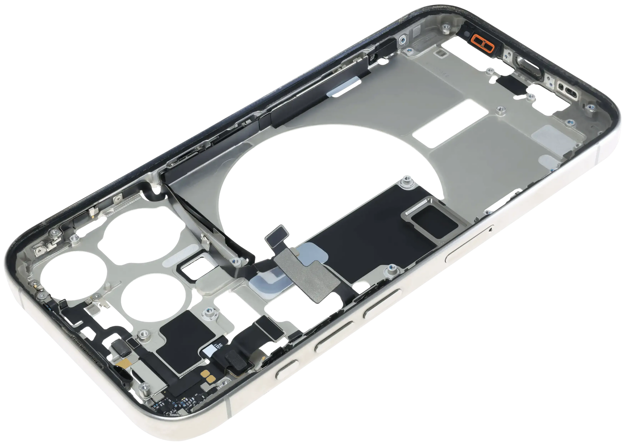 Mid-Frame Housing W/ Small Parts For iPhone 15 Pro (EU / Global Version) (Pull) (Natural Titanium)
