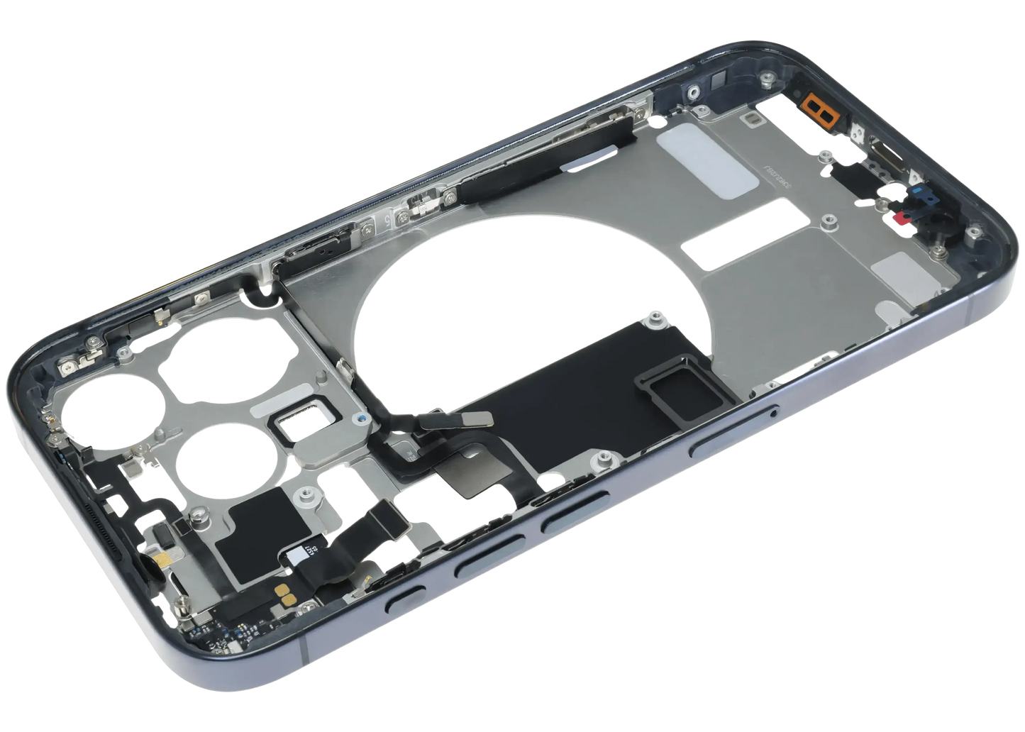 Mid-Frame Housing W/ Small Parts For iPhone 15 Pro (EU / Global Version) (Pull) (Blue Titanium)