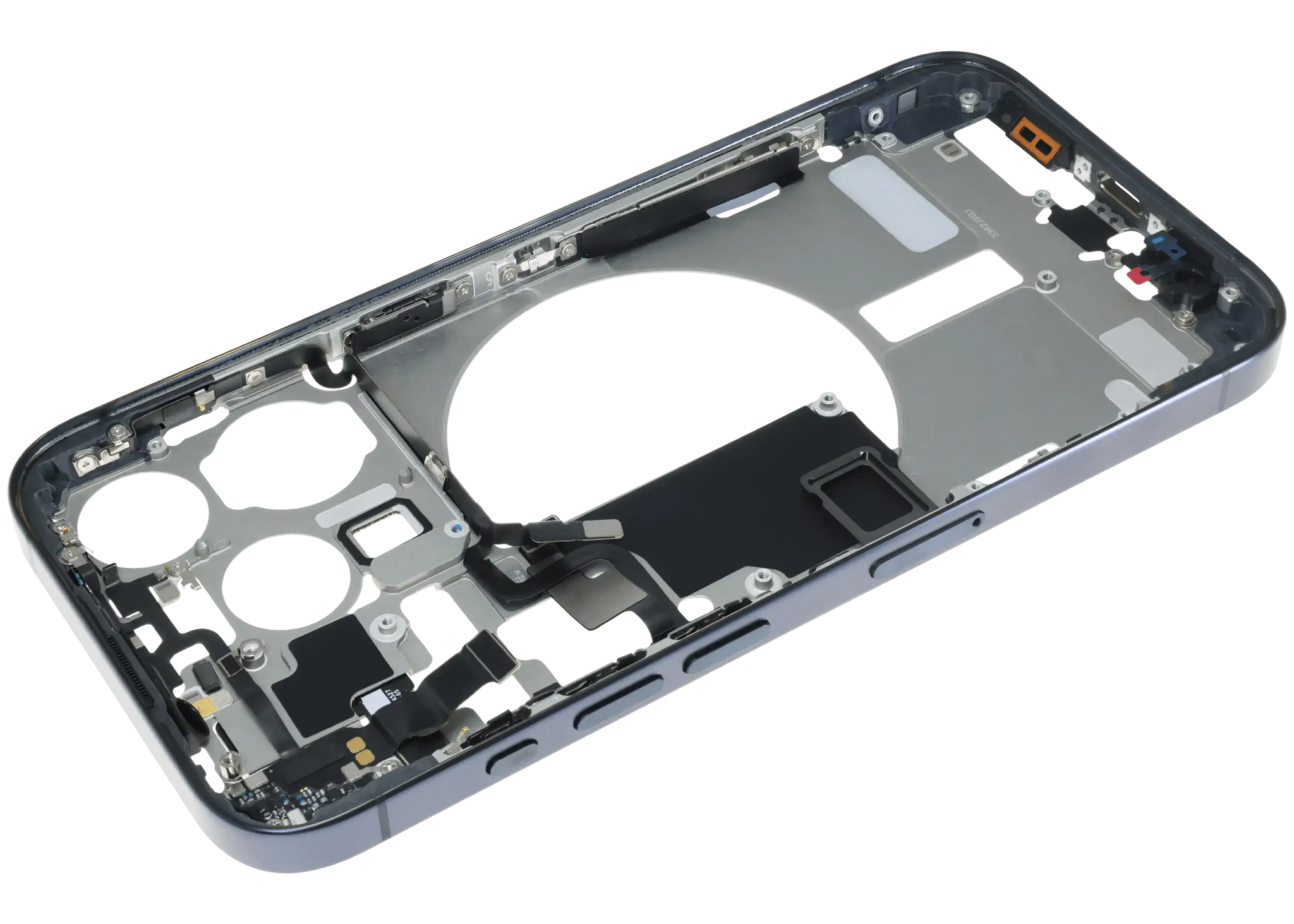 Mid-Frame Housing W/ Small Parts For iPhone 15 Pro (EU / Global Version) (Pull) (Blue Titanium)