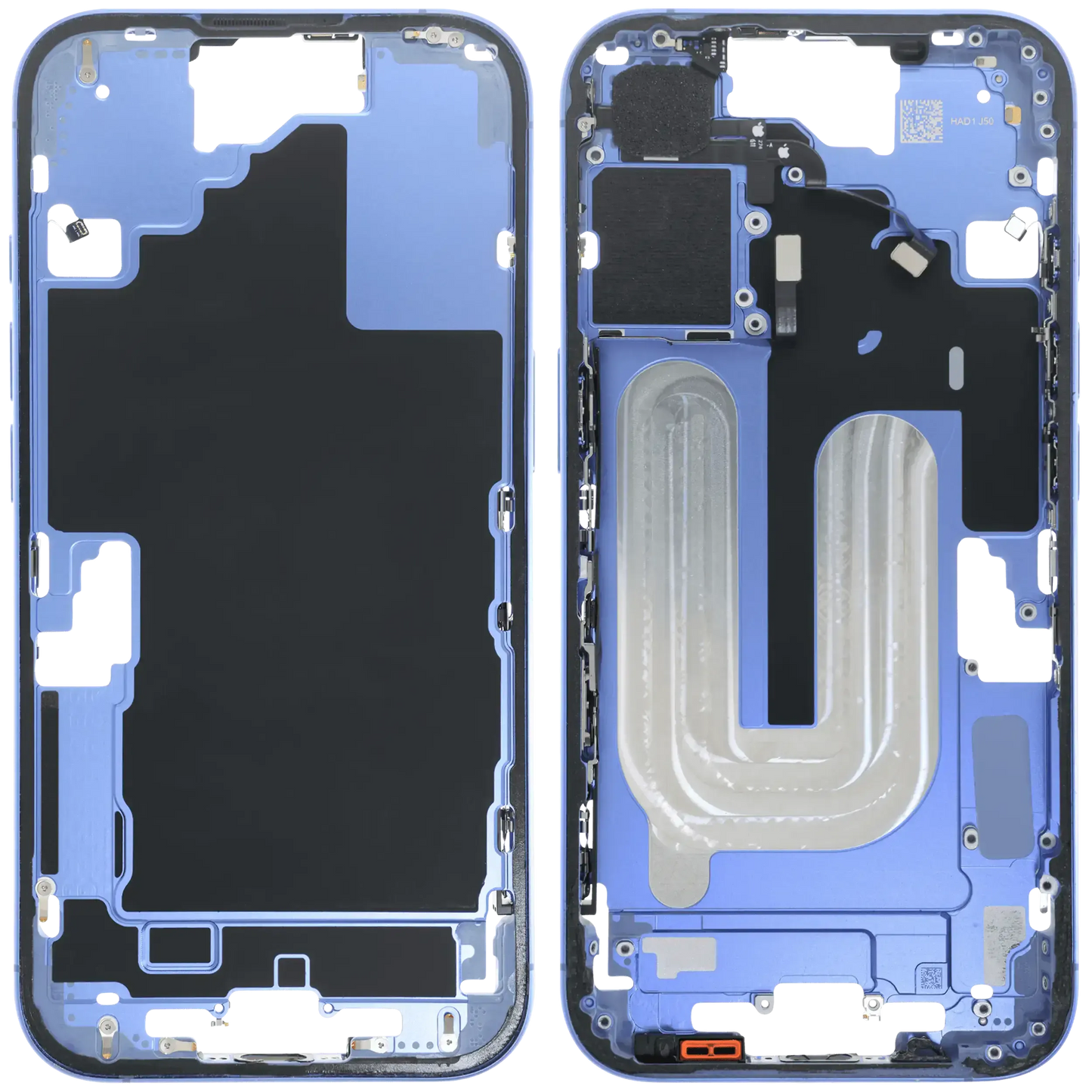 Mid-Frame Housing W/ Small Parts For iPhone 16 (US Version) (Pull) (Ultramarine)
