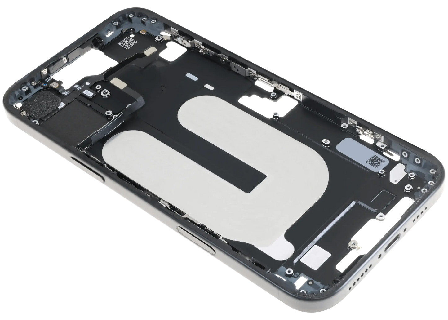 Mid-Frame Housing W/ Small Parts For iPhone 16 Plus (US Version) (Pull) (Black)