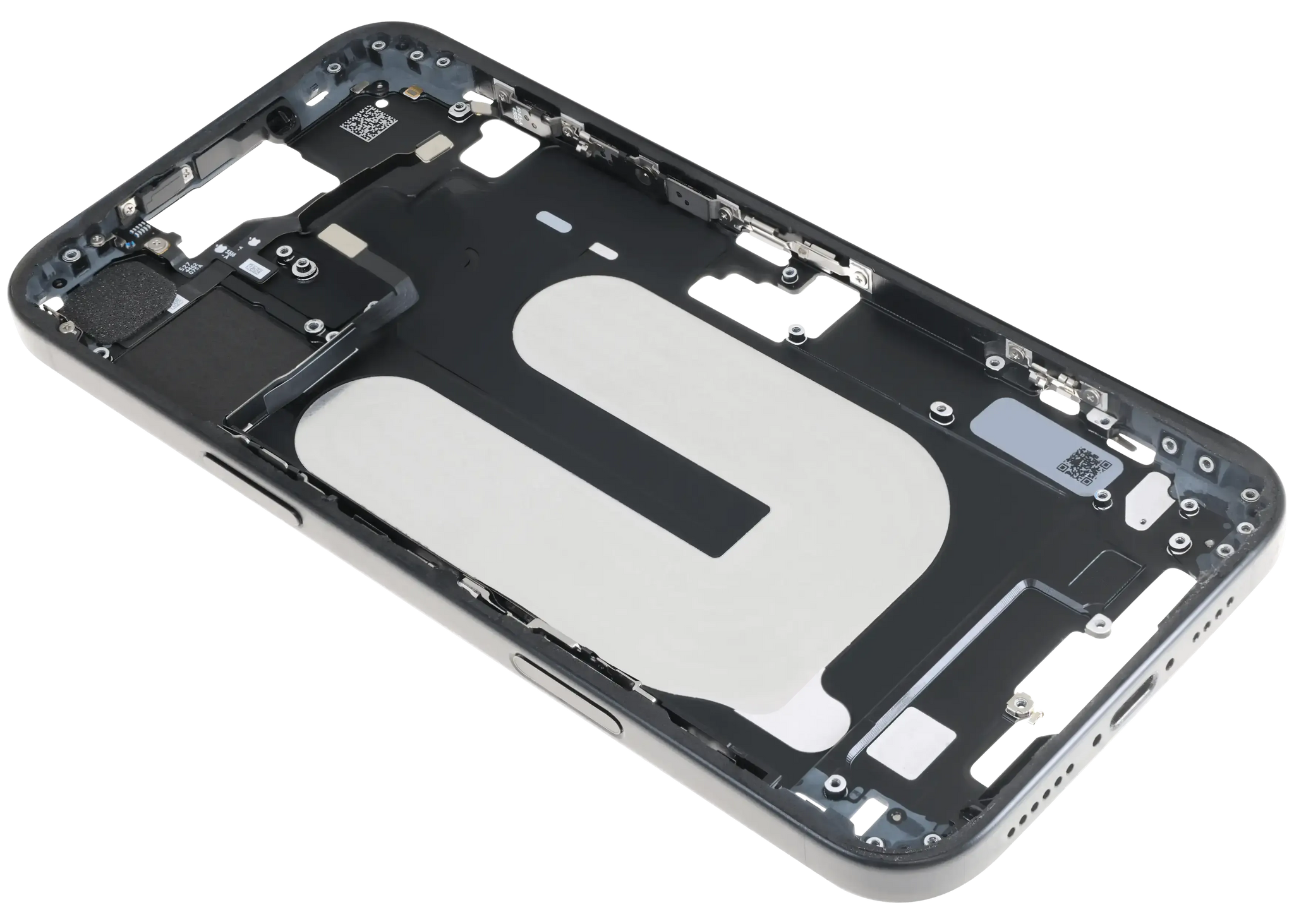 Mid-Frame Housing W/ Small Parts For iPhone 16 Plus (US Version) (Pull) (Black)