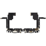 Charging Port Flex Cable For iPhone 15 Pro (Pull) (White Titanium)