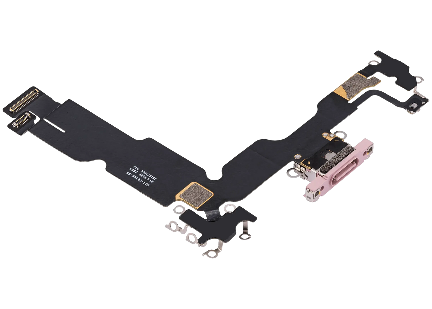 Charging Port Flex Cable For iPhone 15 Plus (Pull) (Pink)