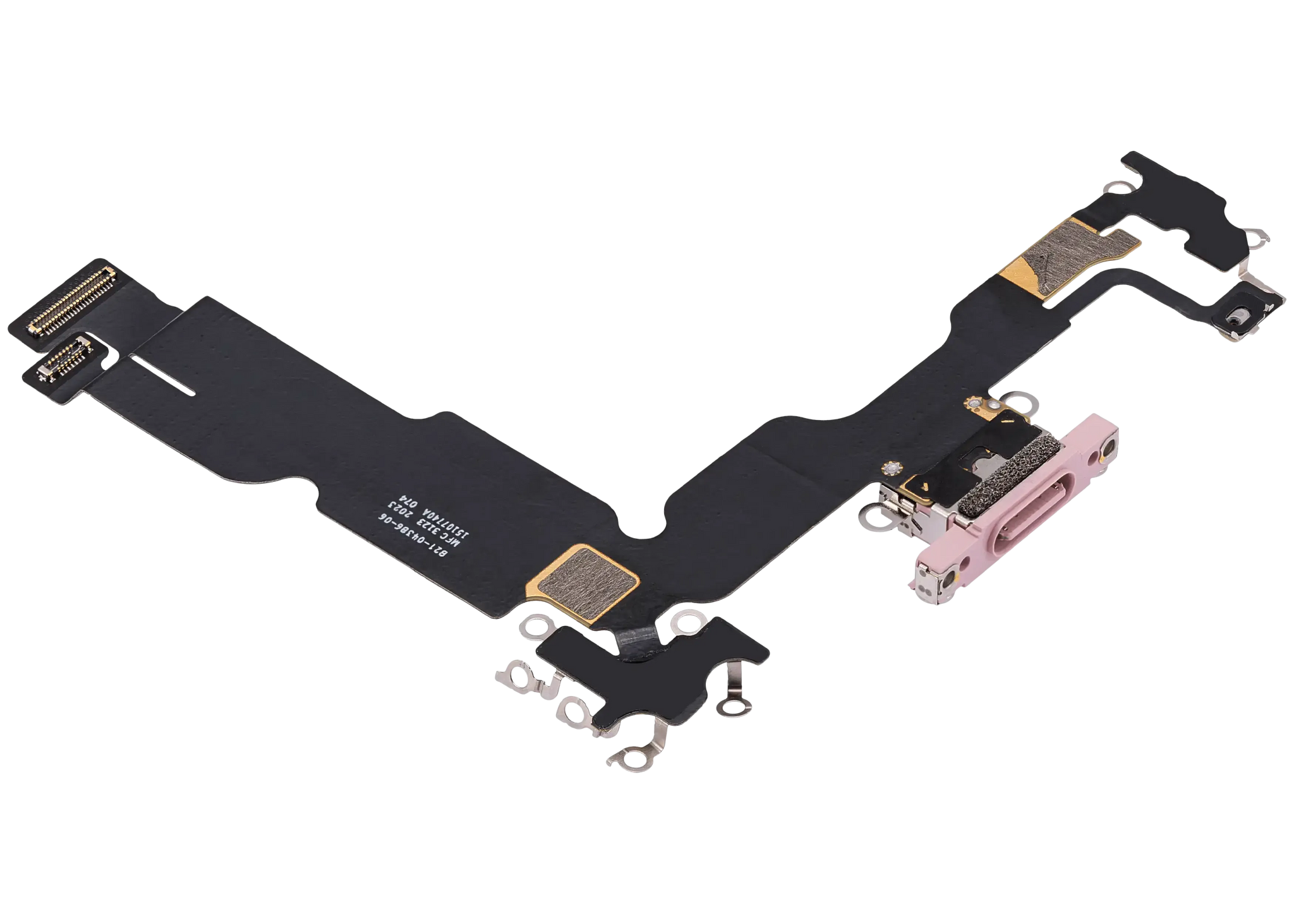 Charging Port Flex Cable For iPhone 15 Plus (Pull) (Pink)