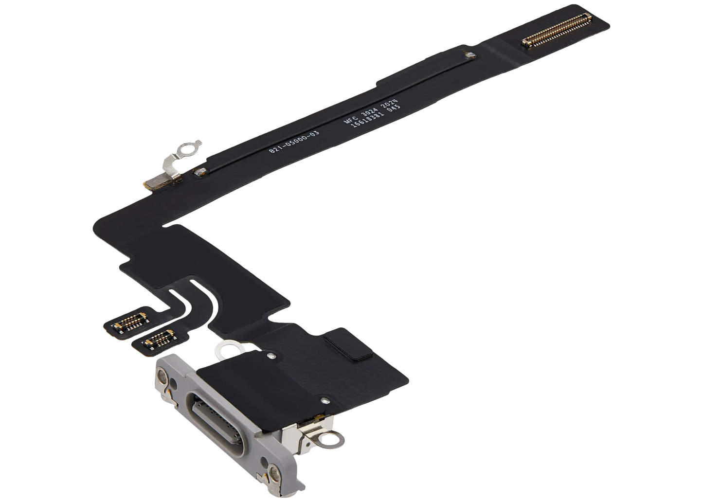 Charging Port Flex Cable For iPhone 16 Pro Max (Pull) (White Titanium)