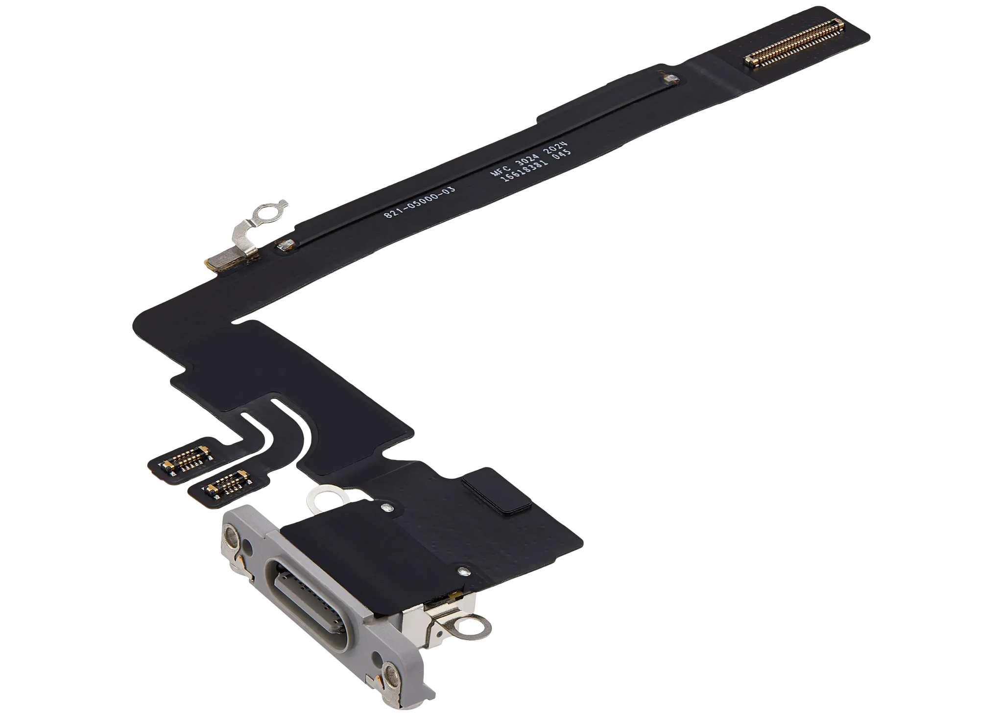 Charging Port Flex Cable For iPhone 16 Pro Max (Pull) (White Titanium)