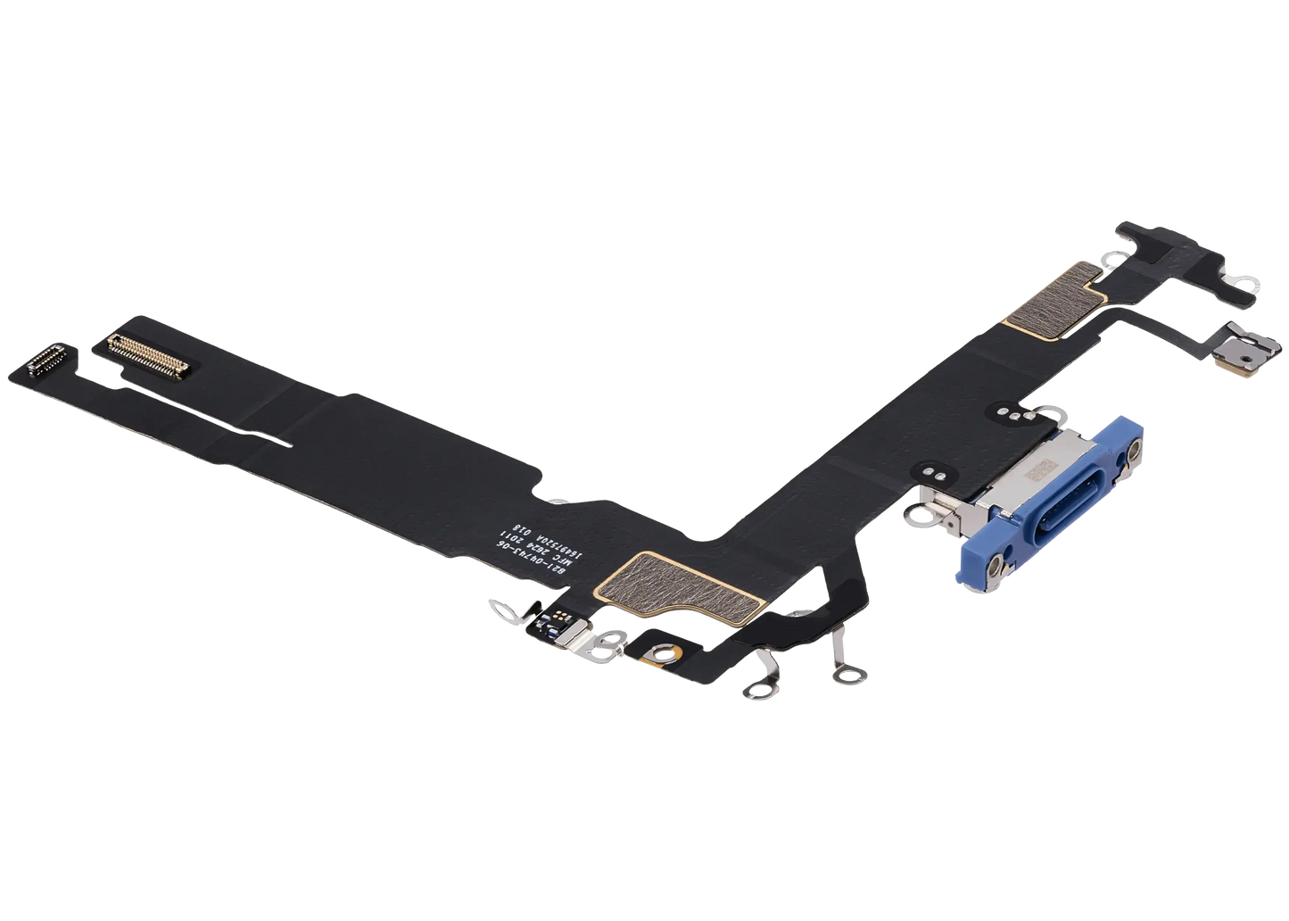 Charging Port Flex Cable For iPhone 16 (Pull) (Ultramarine)