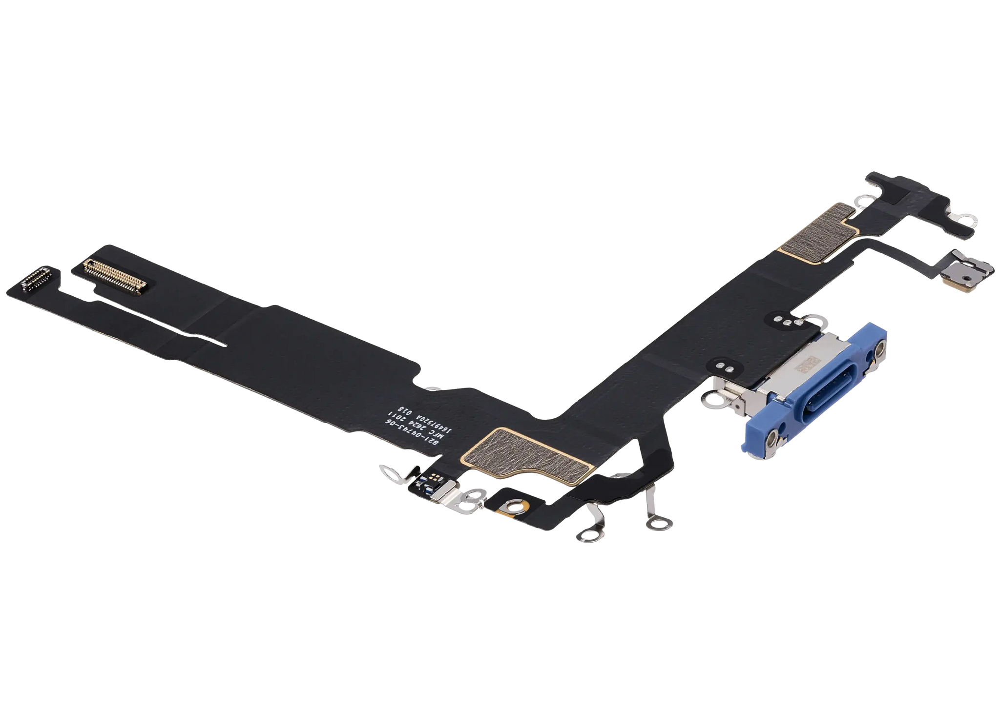 Charging Port Flex Cable For iPhone 16 (Pull) (Ultramarine)