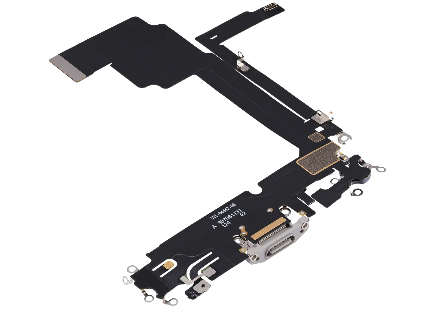 Charging Port Flex Cable For iPhone 15 Pro Max (Pull) (White Titanium)