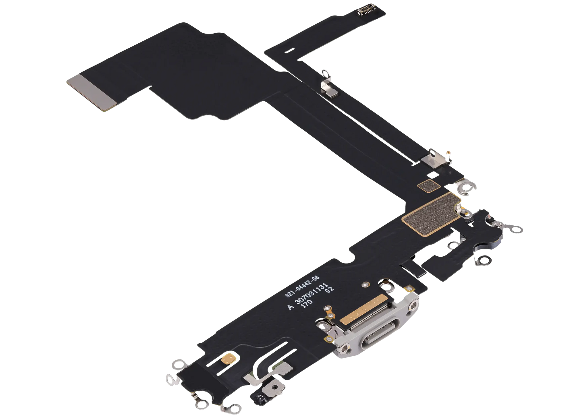 Charging Port Flex Cable For iPhone 15 Pro Max (Pull) (White Titanium)