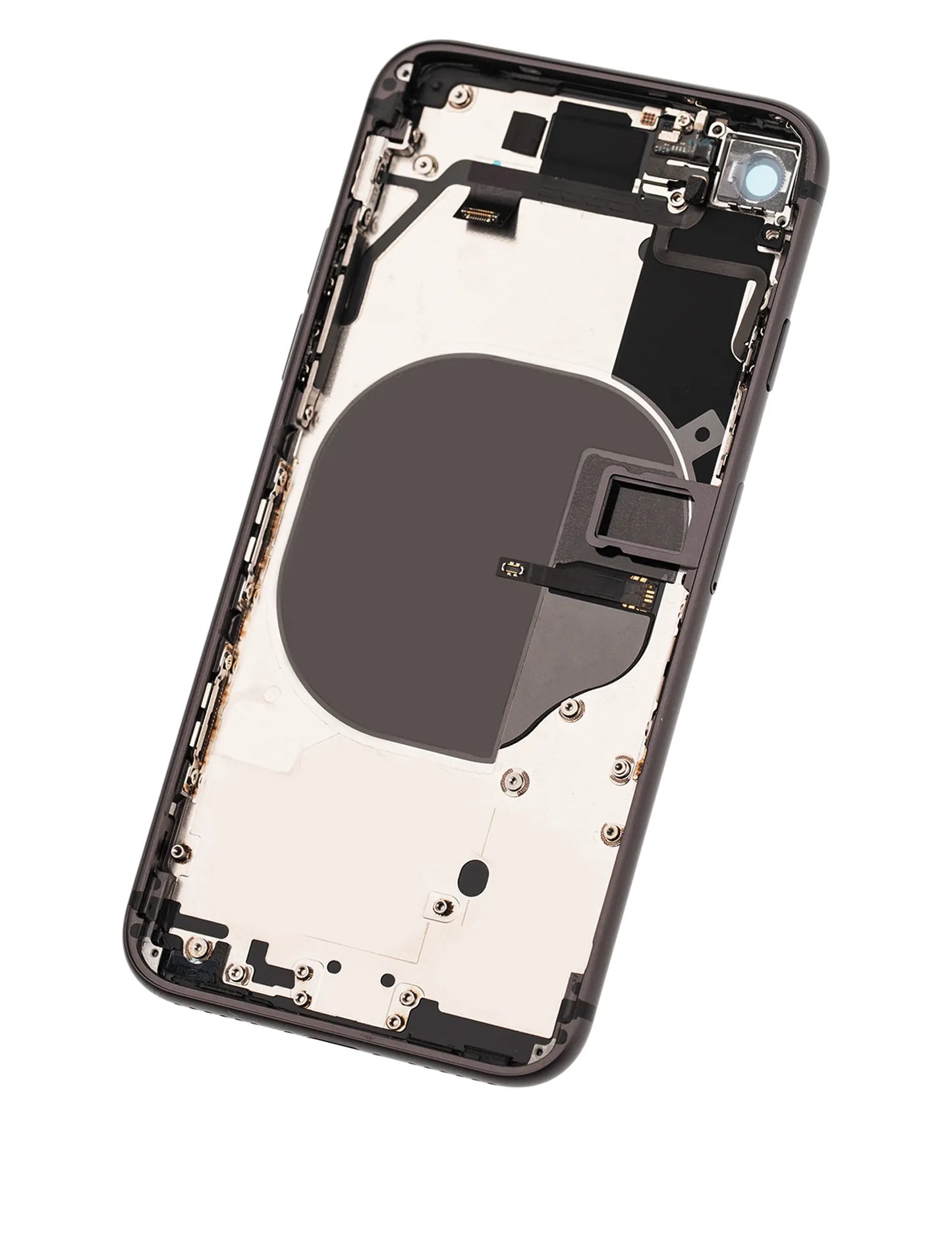 Back Housing W/ Small Components Pre-Installed For iPhone 8 (Pull) (Space Gray