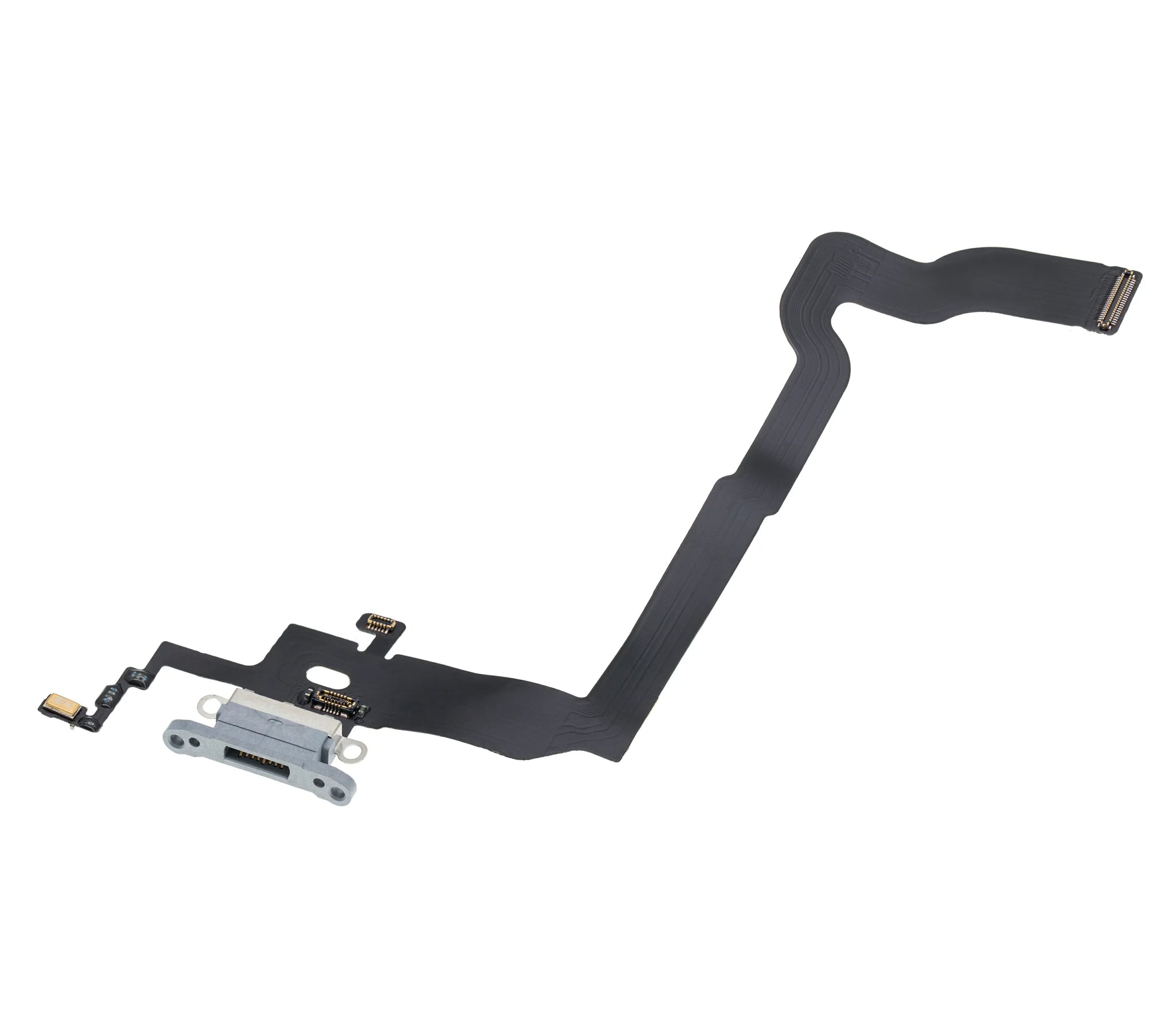 Charging Port Flex Cable For iPhone X (Pull) (Silver)