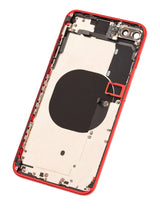 Back Housing W/ Small Components Pre-Installed For iPhone 8 Plus (Used OEM) (Pull) (Red)