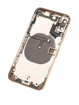 Back Housing W/ Small Components Pre-Installed For iPhone XS (Used OEM) (Pull) (Gold)
