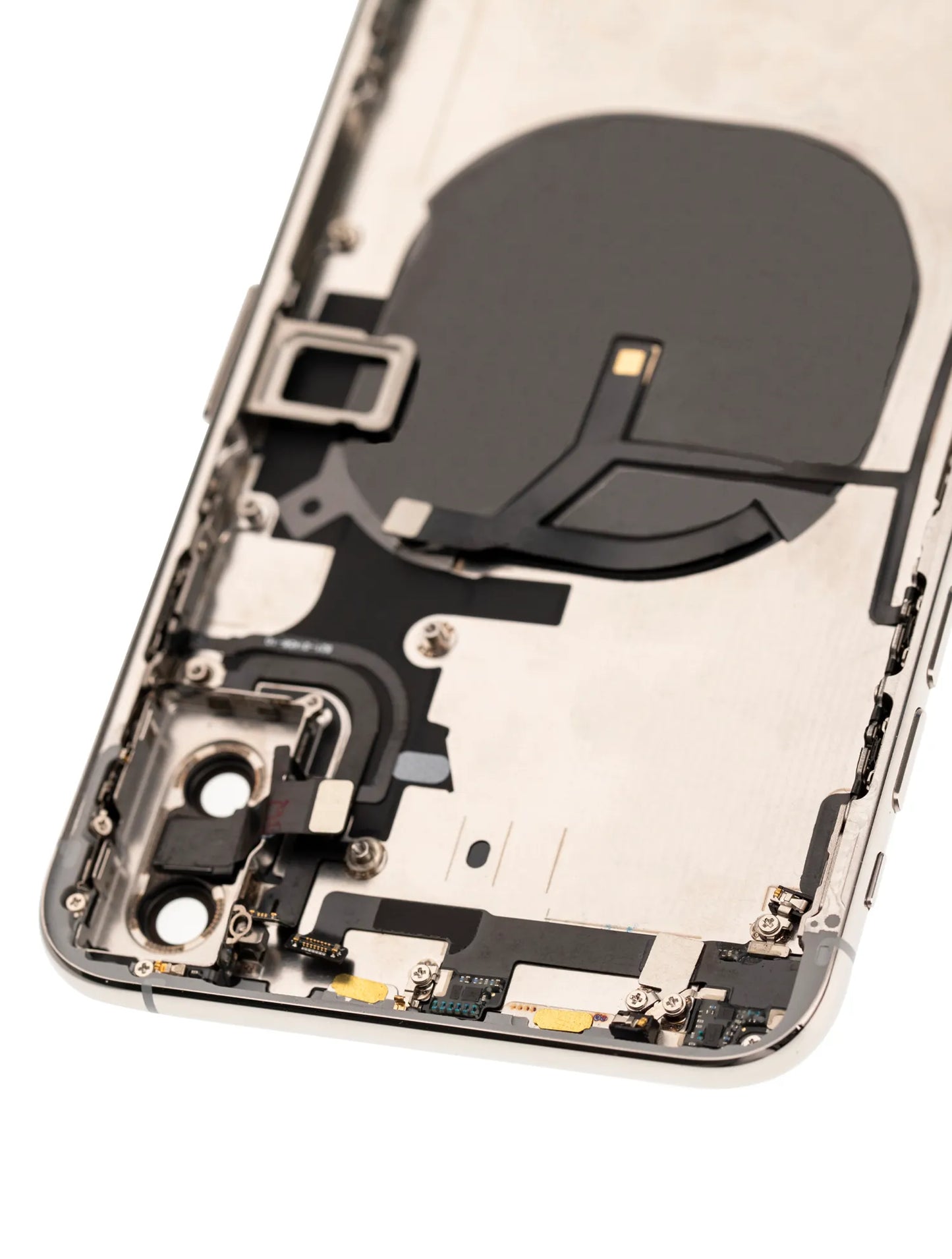Back Housing W/ Small Components Pre-Installed For iPhone XS Max (Used OEM) (Pull) (Silver)