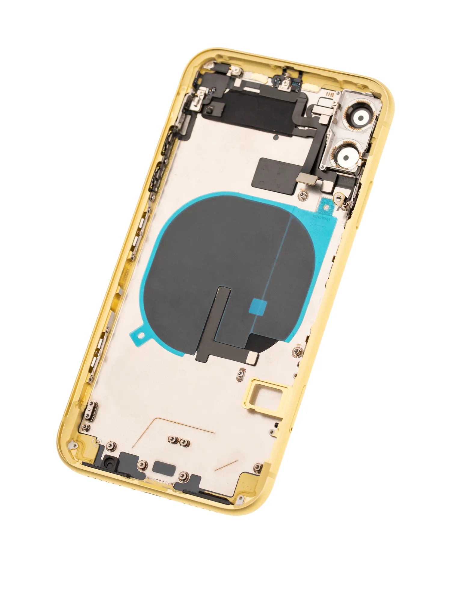 Back Housing W/ Small Components Pre-Installed For iPhone 11 (Used OEM) (Pull) (Yellow)