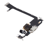 Charging Port Flex Cable With Board For iPhone 11 Pro Max (Used OEM) (Pull) (Silver)