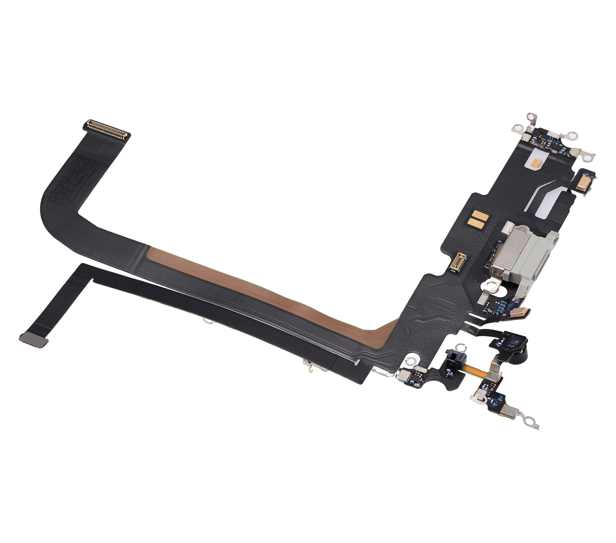 Charging Port Flex Cable For iPhone 13 Pro Max (Pull) (Silver)