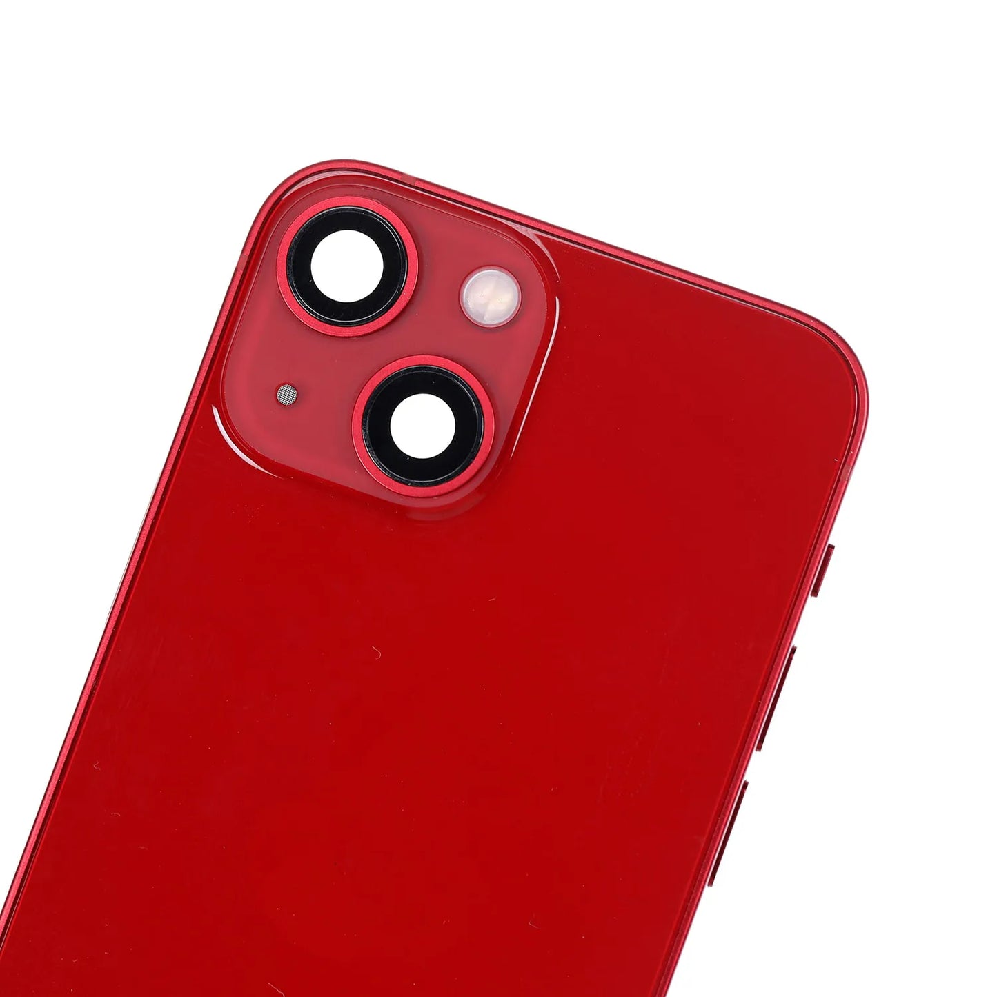Back Housing W/ Charging Port Flex & Small Parts For iPhone 13 Mini (EU / Global Version) (Used OEM) (Pull) (Red)