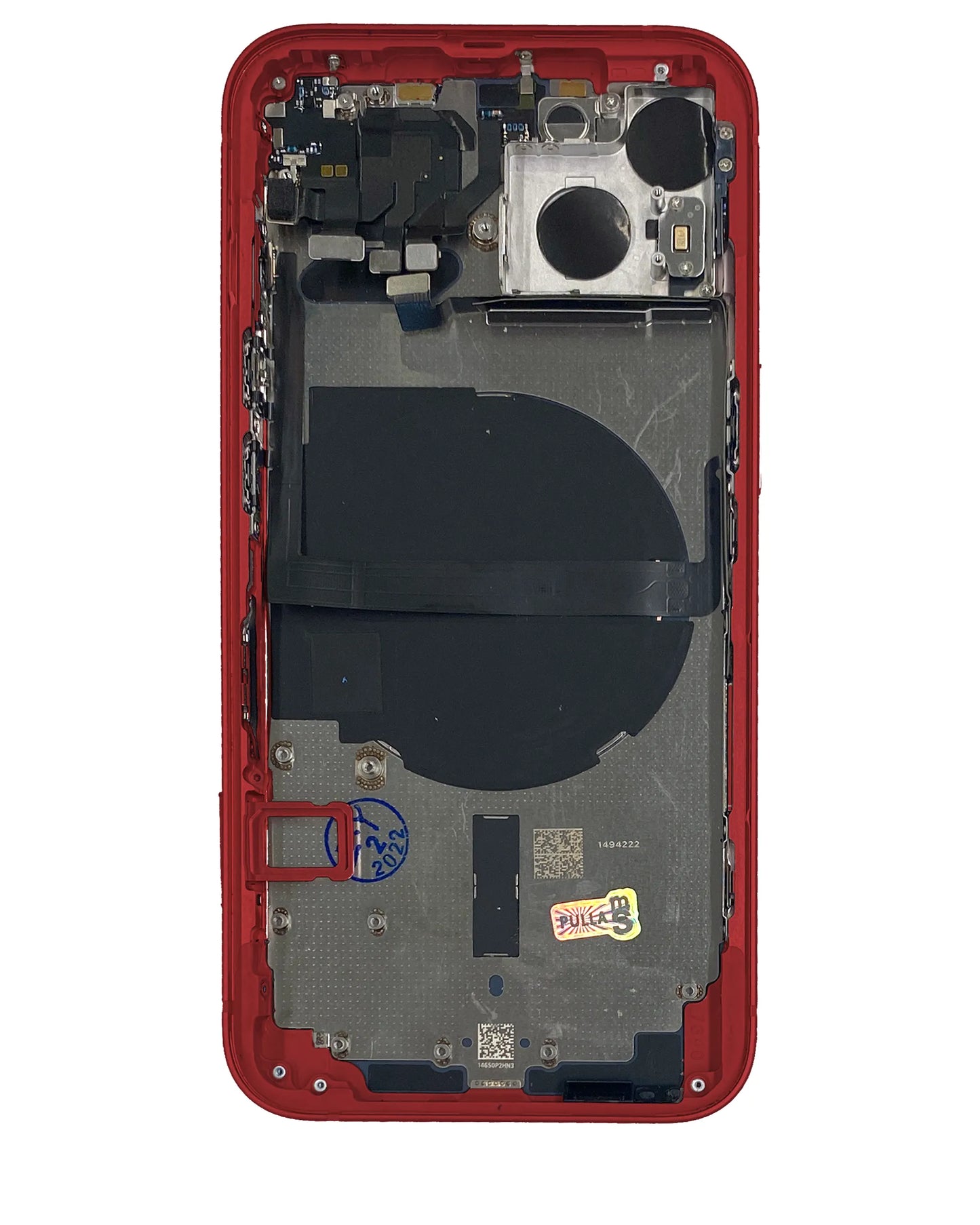 Back Housing W/ Small Parts For iPhone 13 (US Version) (Pull) (Red)