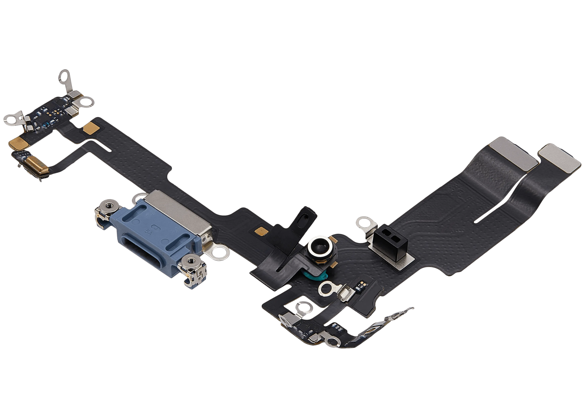 Charging Port Flex Cable For iPhone 14 (Pull) (Blue)