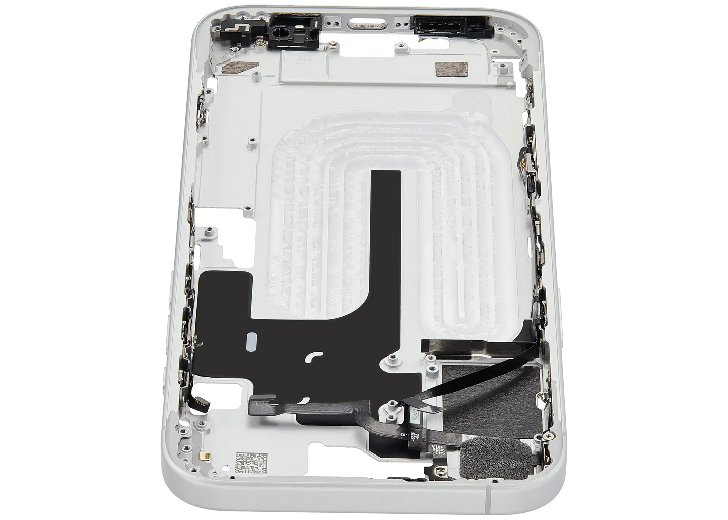 Mid-Frame Housing W/ Small Parts For iPhone 16 Plus (US Version) (Pull) (White)