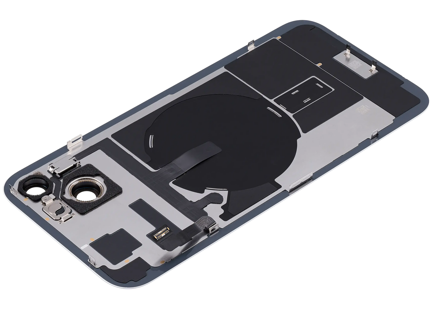 Back Glass w/ MagSafe Magnet & NFC & Flashlight Flex For iPhone 15 Plus (Pull) (Blue)