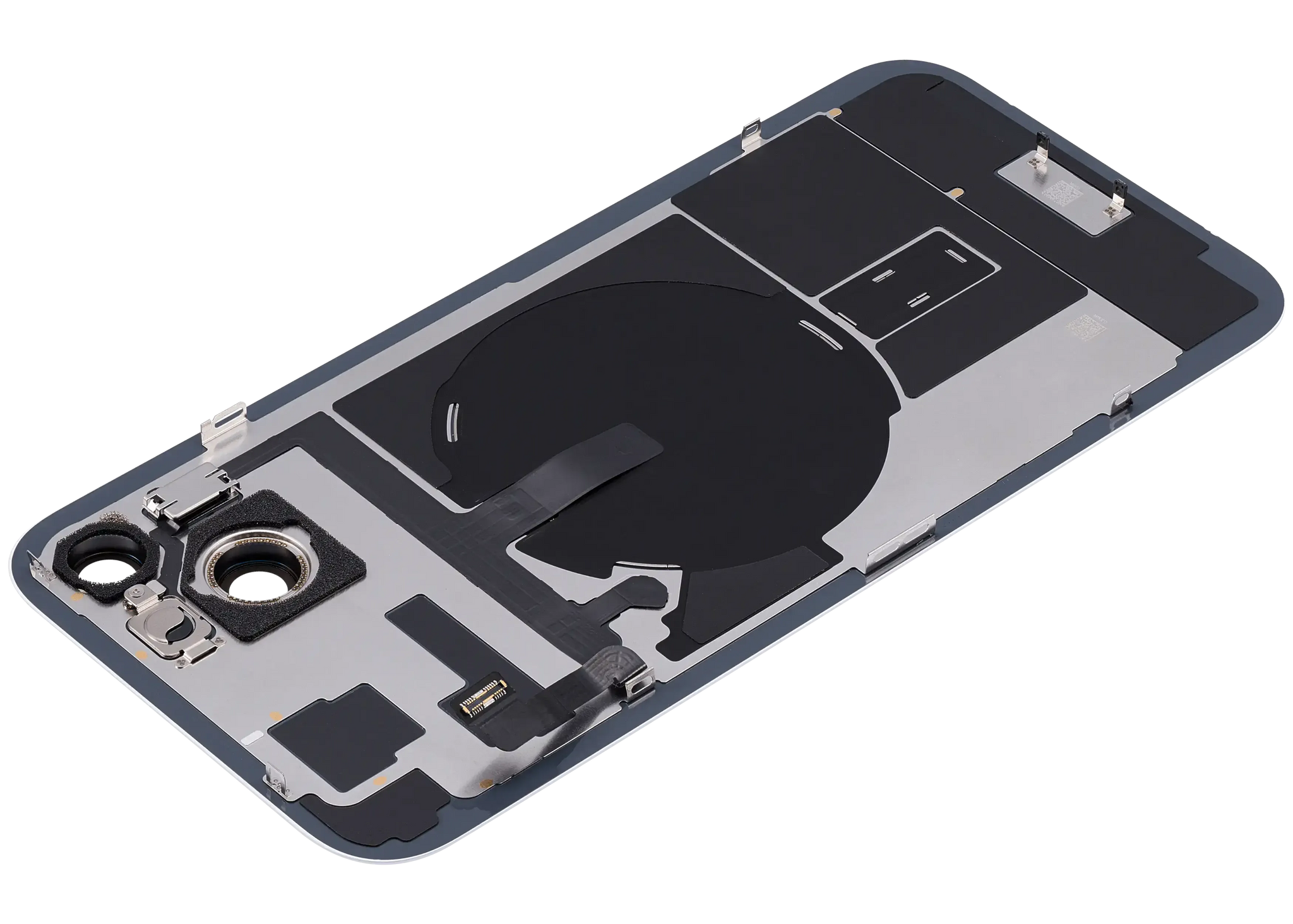 Back Glass w/ MagSafe Magnet & NFC & Flashlight Flex For iPhone 15 Plus (Pull) (Blue)