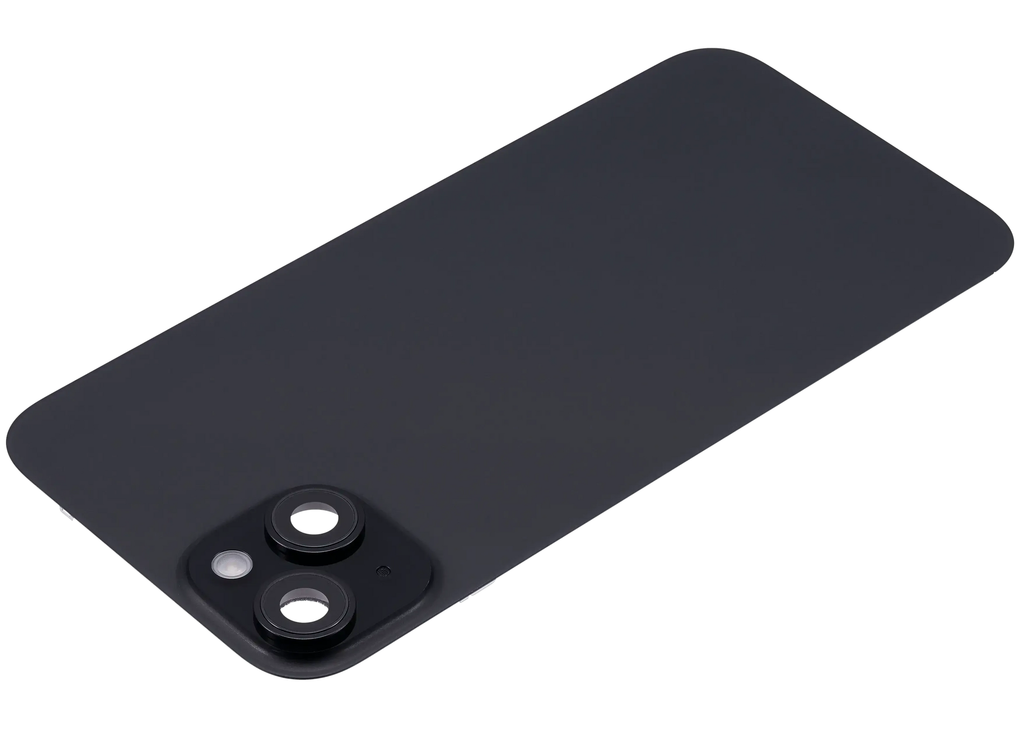 Back Glass w/ MagSafe Magnet & NFC & Flashlight Flex For iPhone 15 Plus (Pull) (Black)