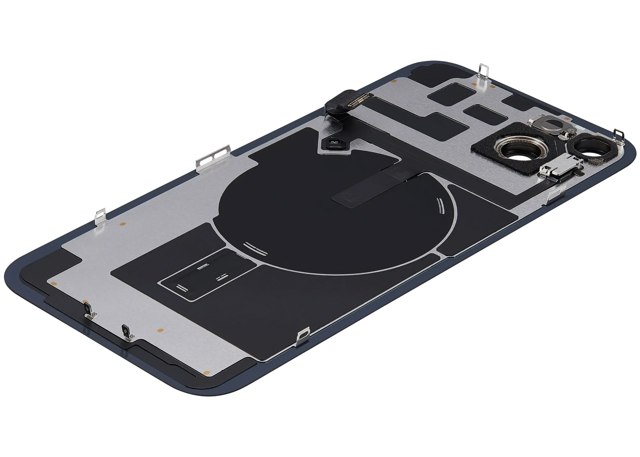 Back Glass w/ MagSafe Magnet & NFC & Flashlight Flex For iPhone 14 Plus (Pull) (Midnight)