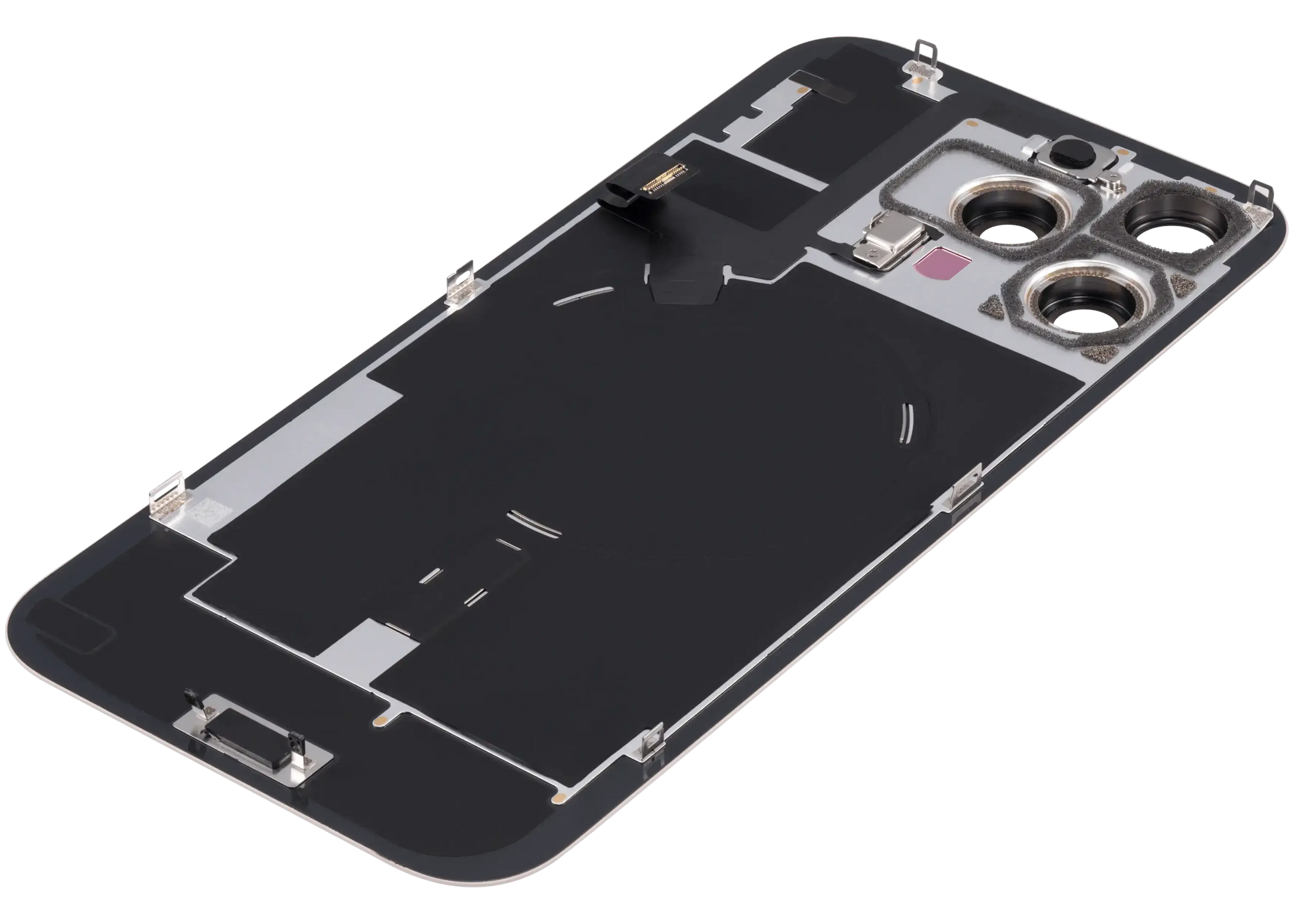 Back Glass w/ MagSafe Magnet & NFC & Flashlight Flex For iPhone 16 Pro Max (Pull) (Desert Titanium)