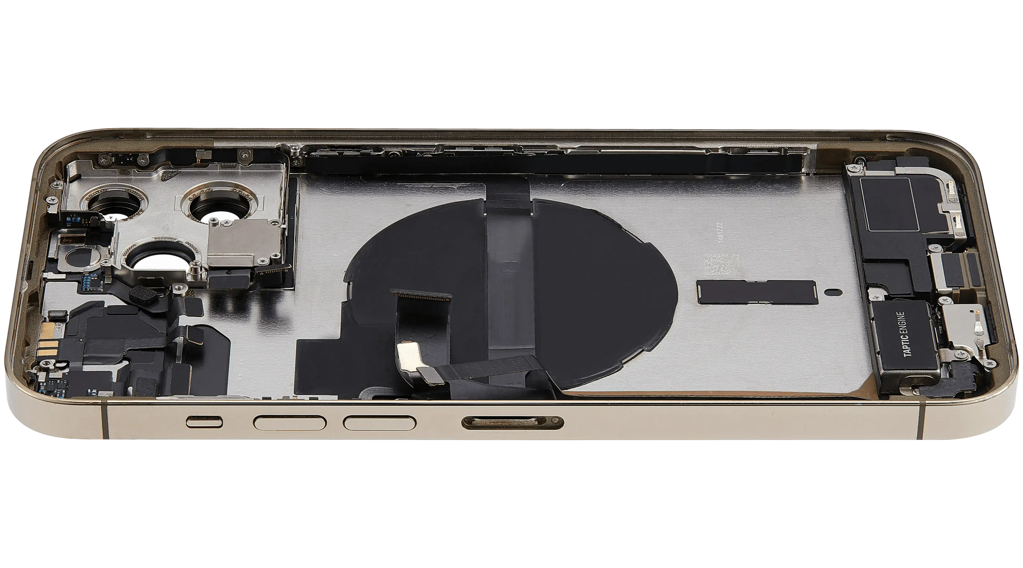 Back Housing W/ Charging Port Flex & Small Parts For iPhone 13 Pro Max (EU / Global Version) (Pull) (Gold)