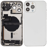 Back Housing W/ Charging Port Flex & Small Parts For iPhone 13 Pro Max (US Version) (Used OEM) (Pull) (Silver)