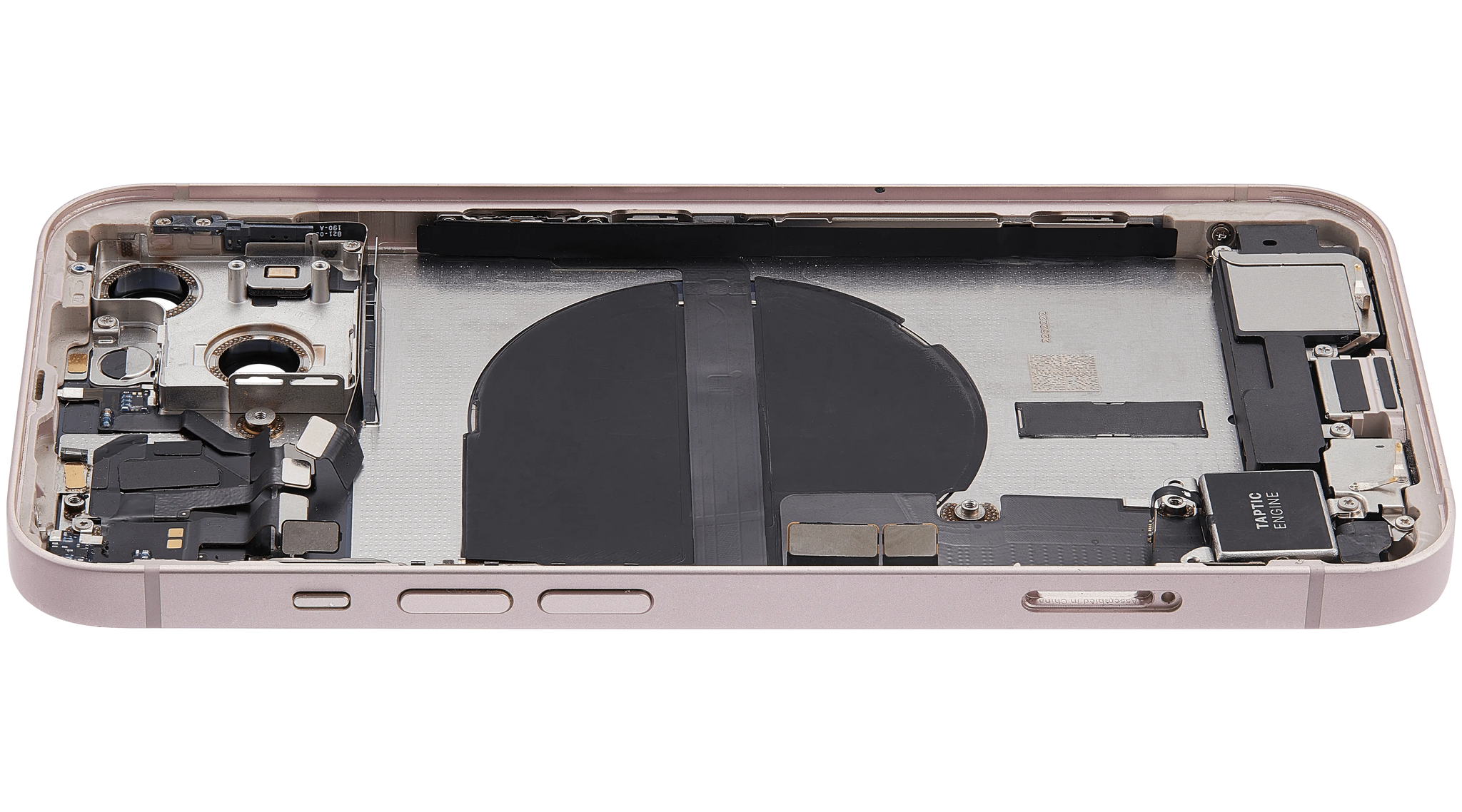 Back Housing W/ Charging Port Flex & Small Parts For iPhone 13 (EU / Global Version) (Pull) (Pink)